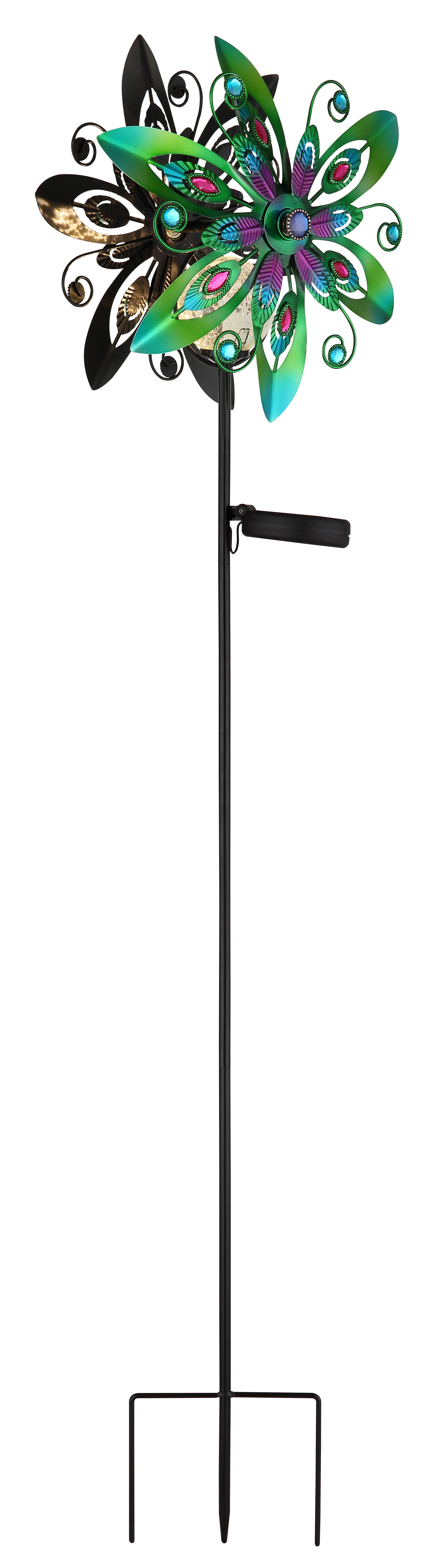 Globo Solarleuchte Metall bunt 1xLED