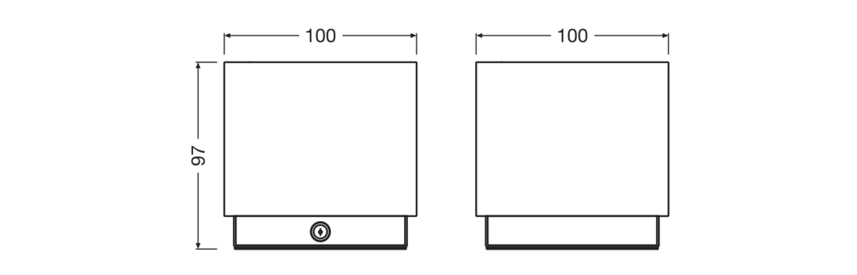 Osram DECOR Gleam Akku-Tischleuchte, weiß