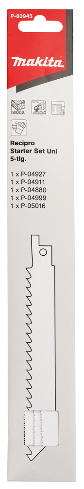 Makita Reciprosägeblatt-Set, 5-tlg.