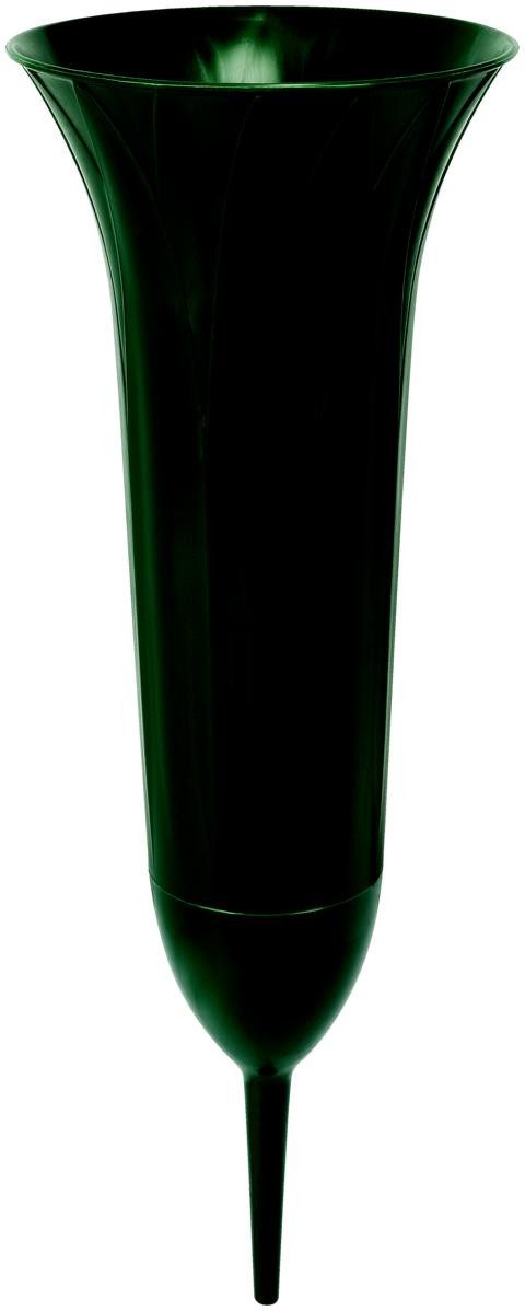 485130-87003711-L GRABVASE 37CM DUNKELGRÜN GELI