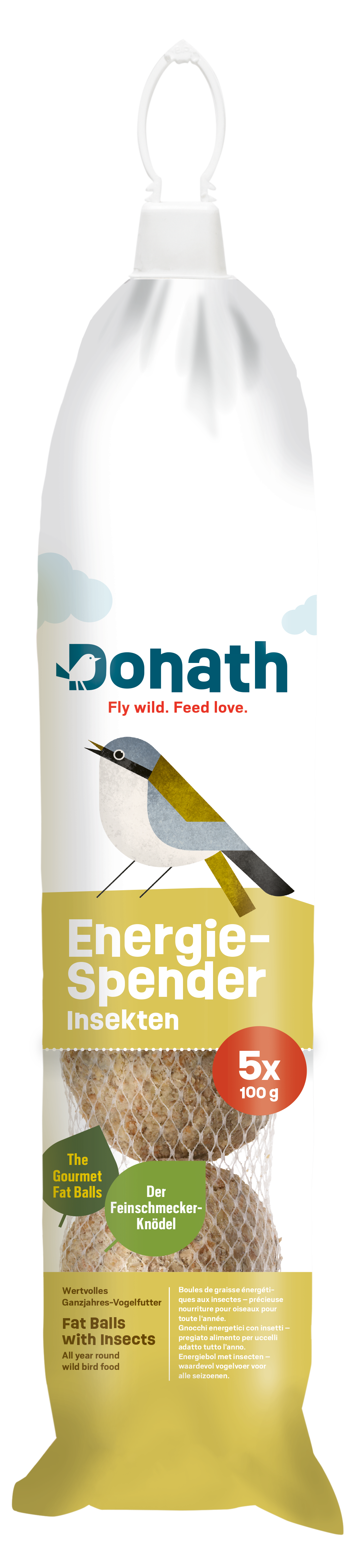 Donath Energie-Knödel-Spender -Insekten, 5 x 100 g Donath Energie-Knödel-Spender -Insekten, 5 x 100 g