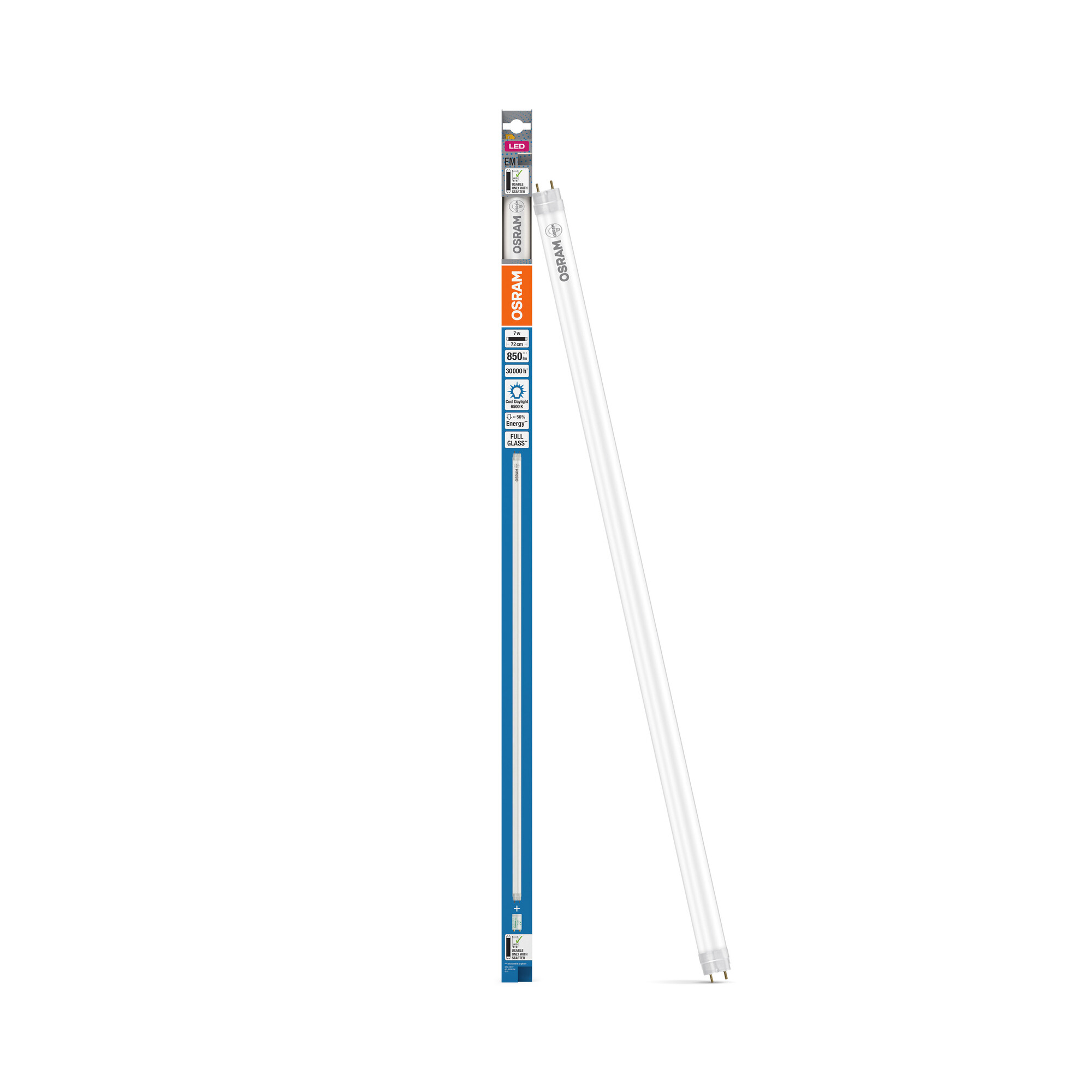 Osram LED Röhre T8 EM 72 cm, kaltes Tageslicht
