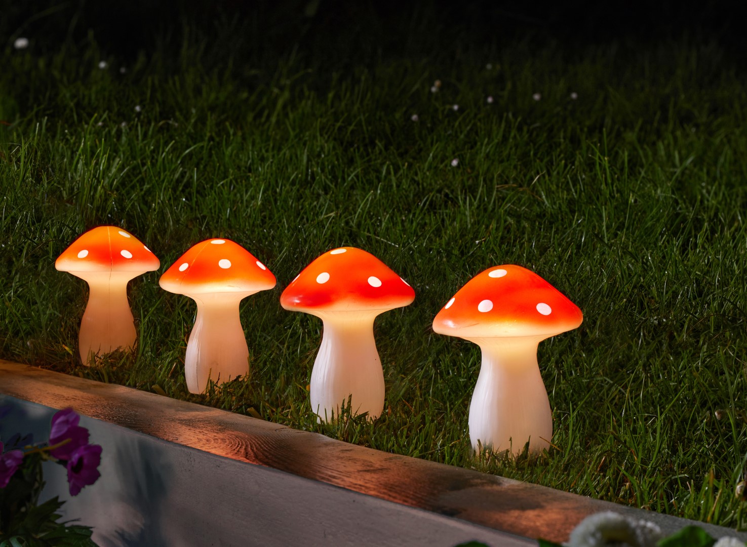Smart Garden Fairy Mushroom Stake Light Set