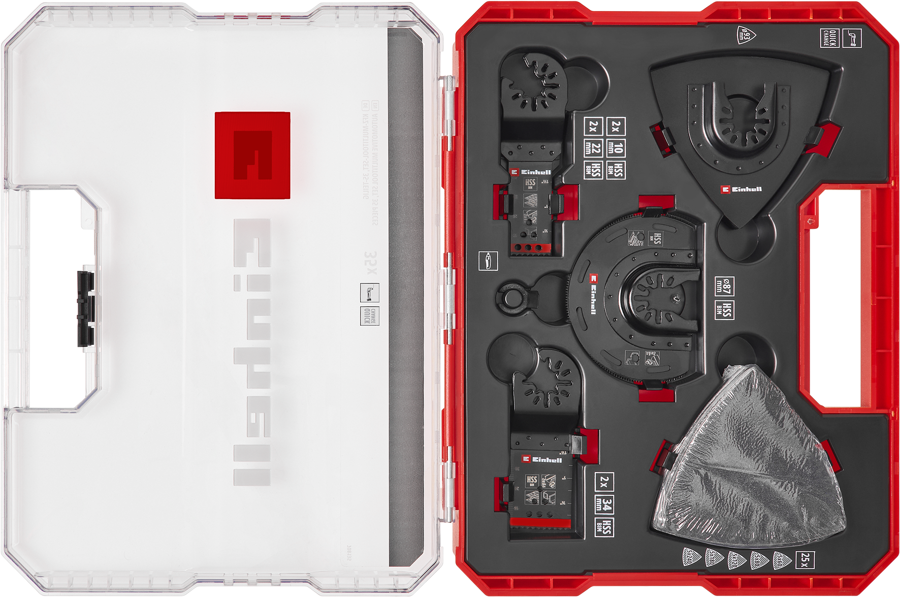 Einhell XL-PLUS-CASE KFZ-Multitool-Set mit Universalaufnahme, 35-tlg. 