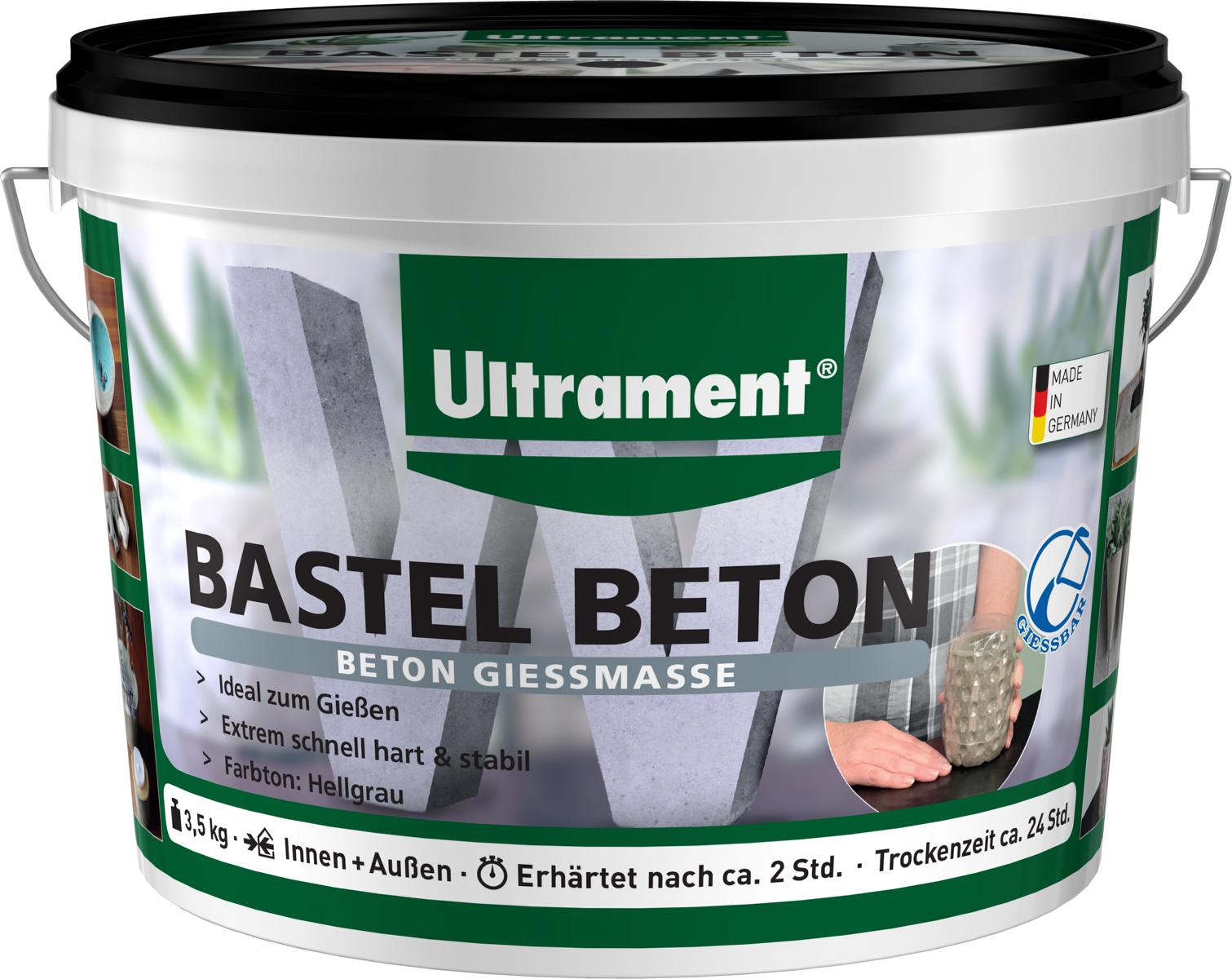 Ultrament Bastel Beton hellgrau, 3,5kg