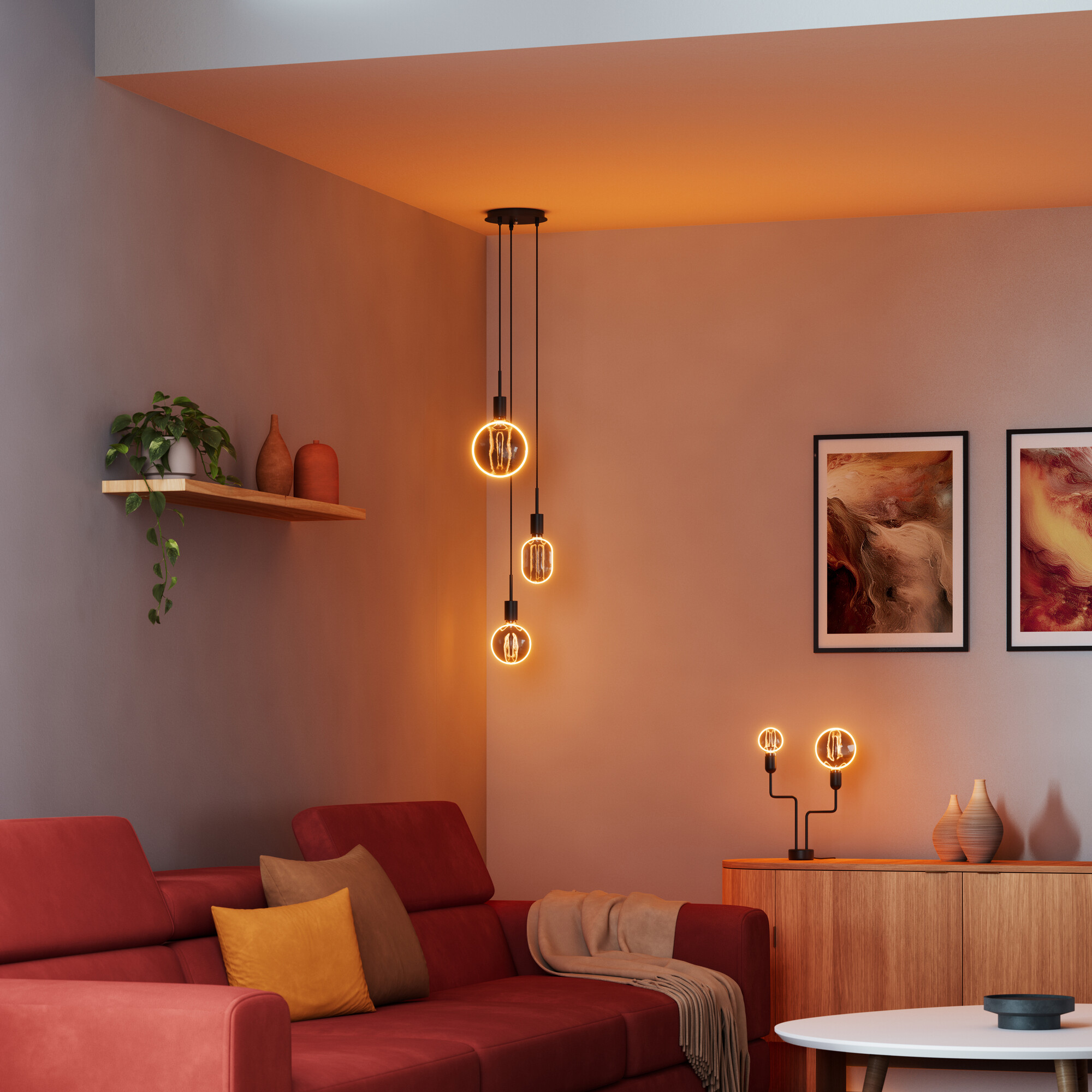 Osram Vintage 1906 LED Lampe O-Form, grau