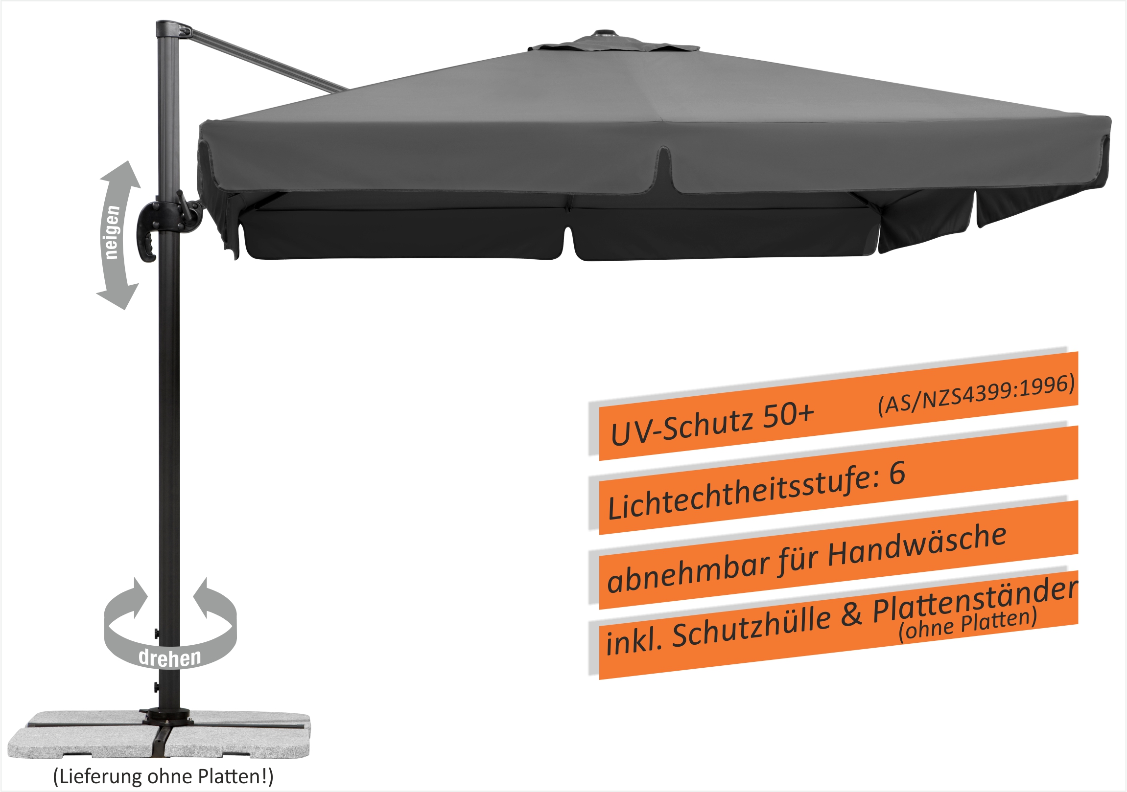 400124_2 Schneider Schirm Rhodos 300X300cm Anthrazit