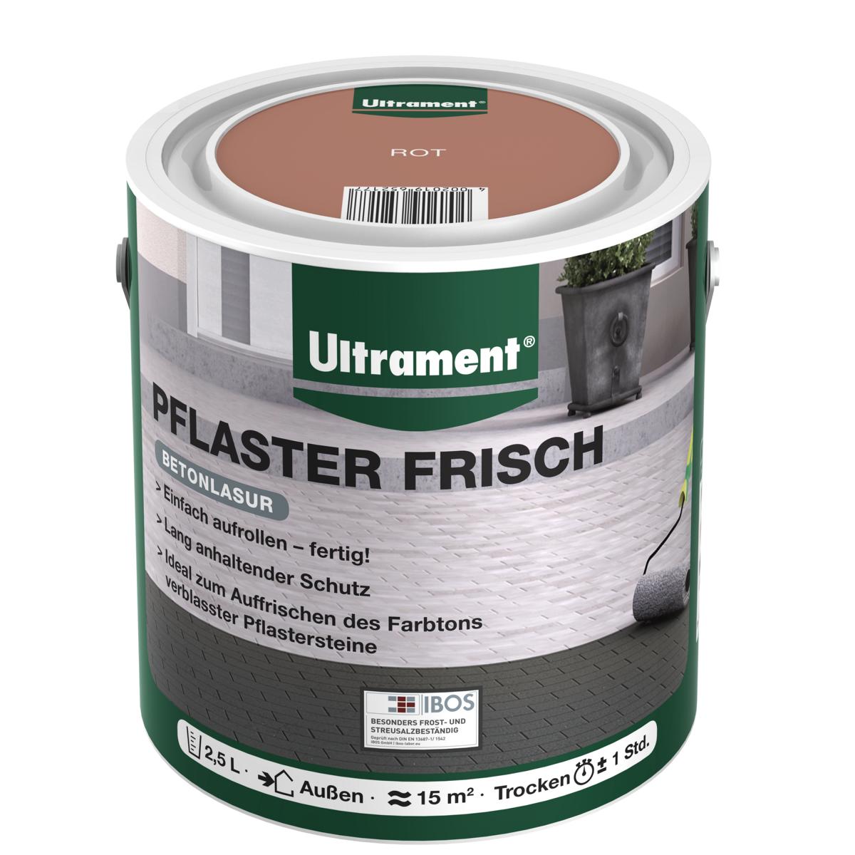 375669-PflasterFrisch_rot Ultrament Pflaster Frisch rot, 2,5L