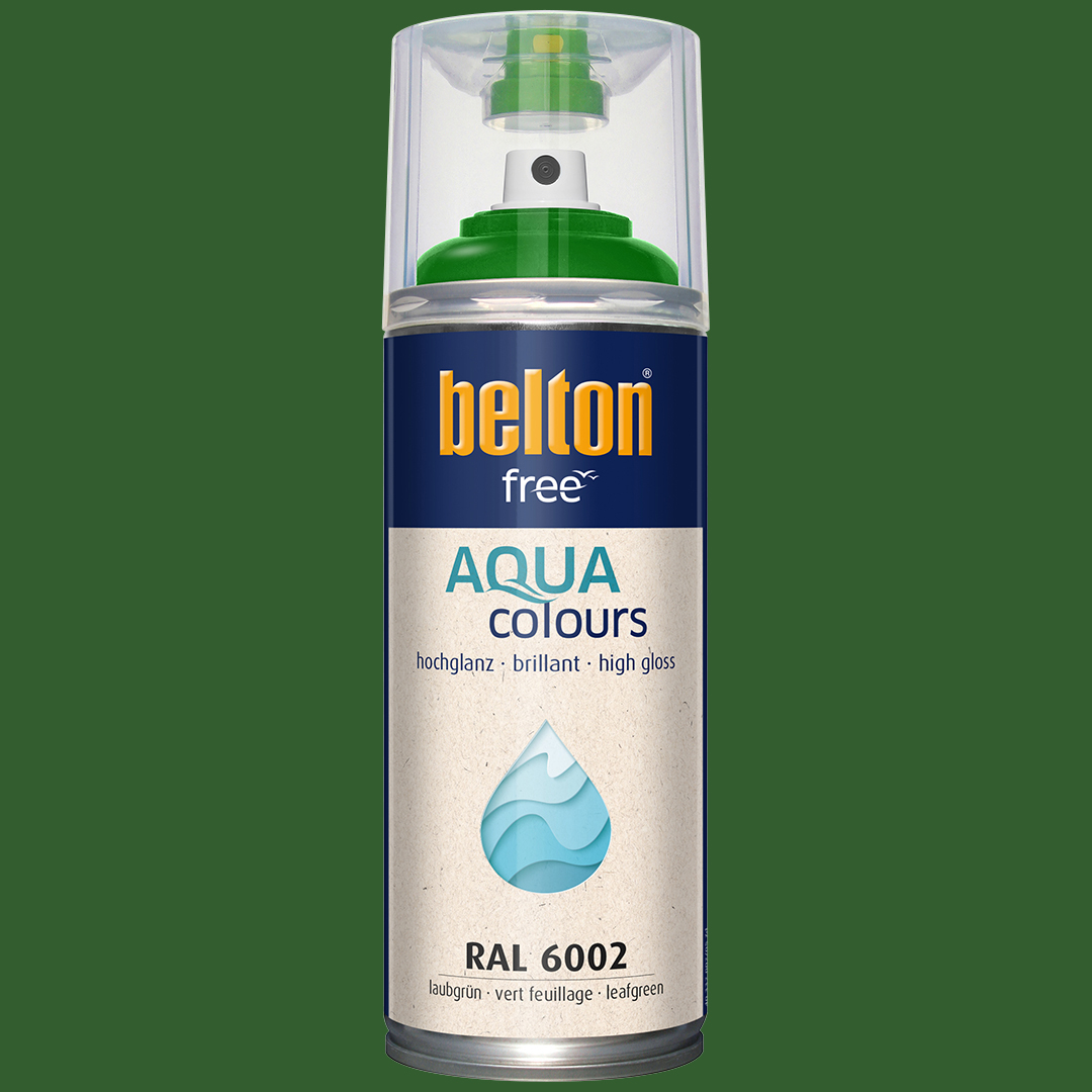 belton free Wasserlack laubgrün hochglänzend, 400ml