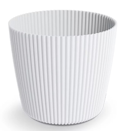 Prosperplast Blumentopf Milly Rund, Ø 10,9 cm, weiß