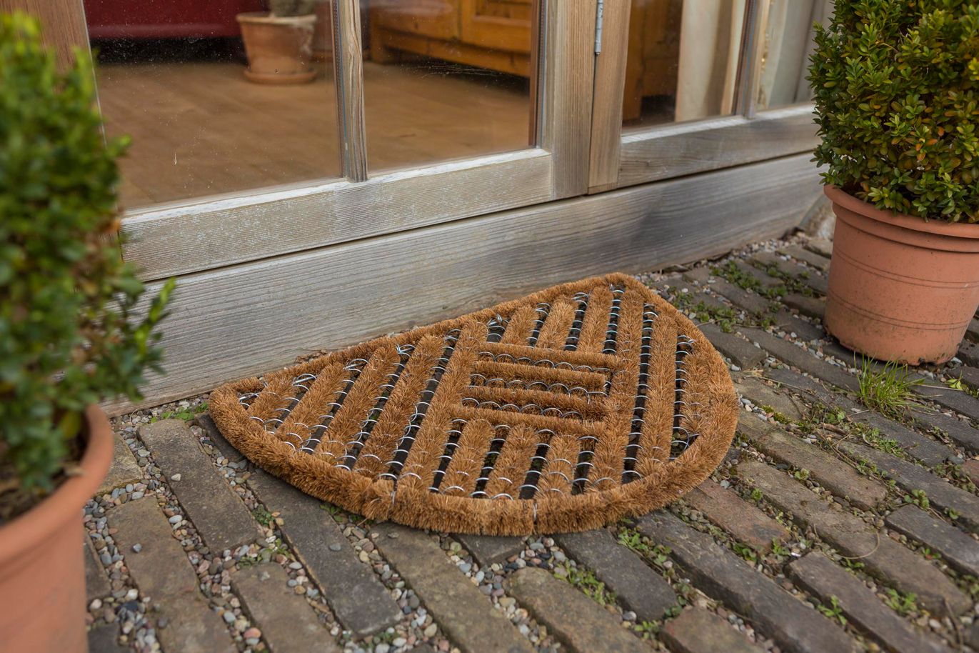 ASTRA Schmutzfangmatte Coco Brush halbrund, 40 x 60 cm