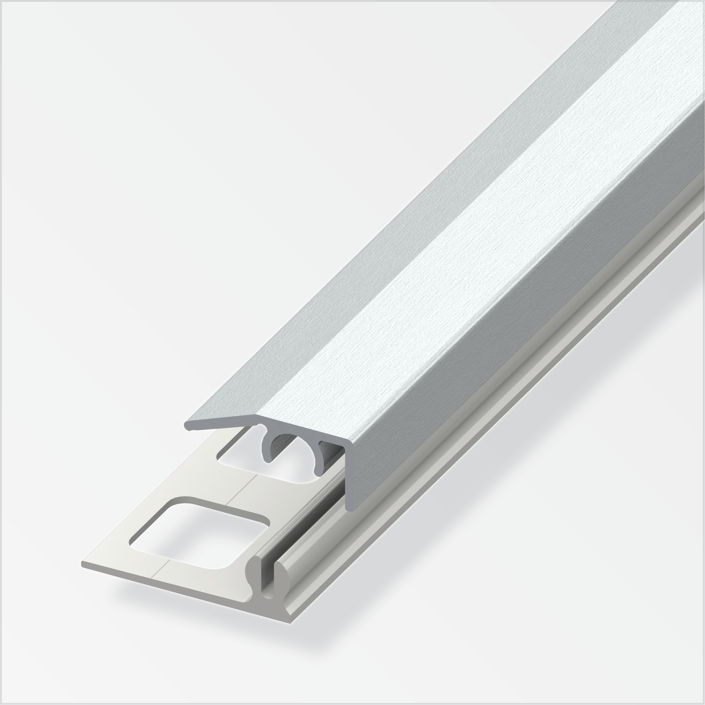 635651_Abschluss-Profil Alfer clipstech®-mini-Komplett-Set, 8,5 mm, edelstahloptik
