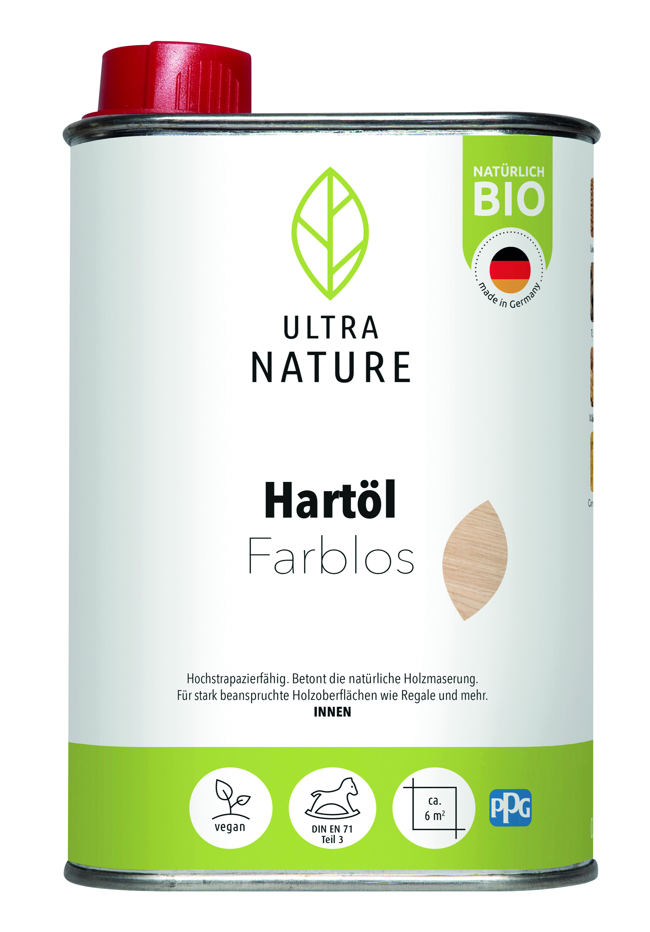 Ultra Nature Hartöl Farblos, 0,25 l Ultra Nature Hartöl Farblos, 0,25 l