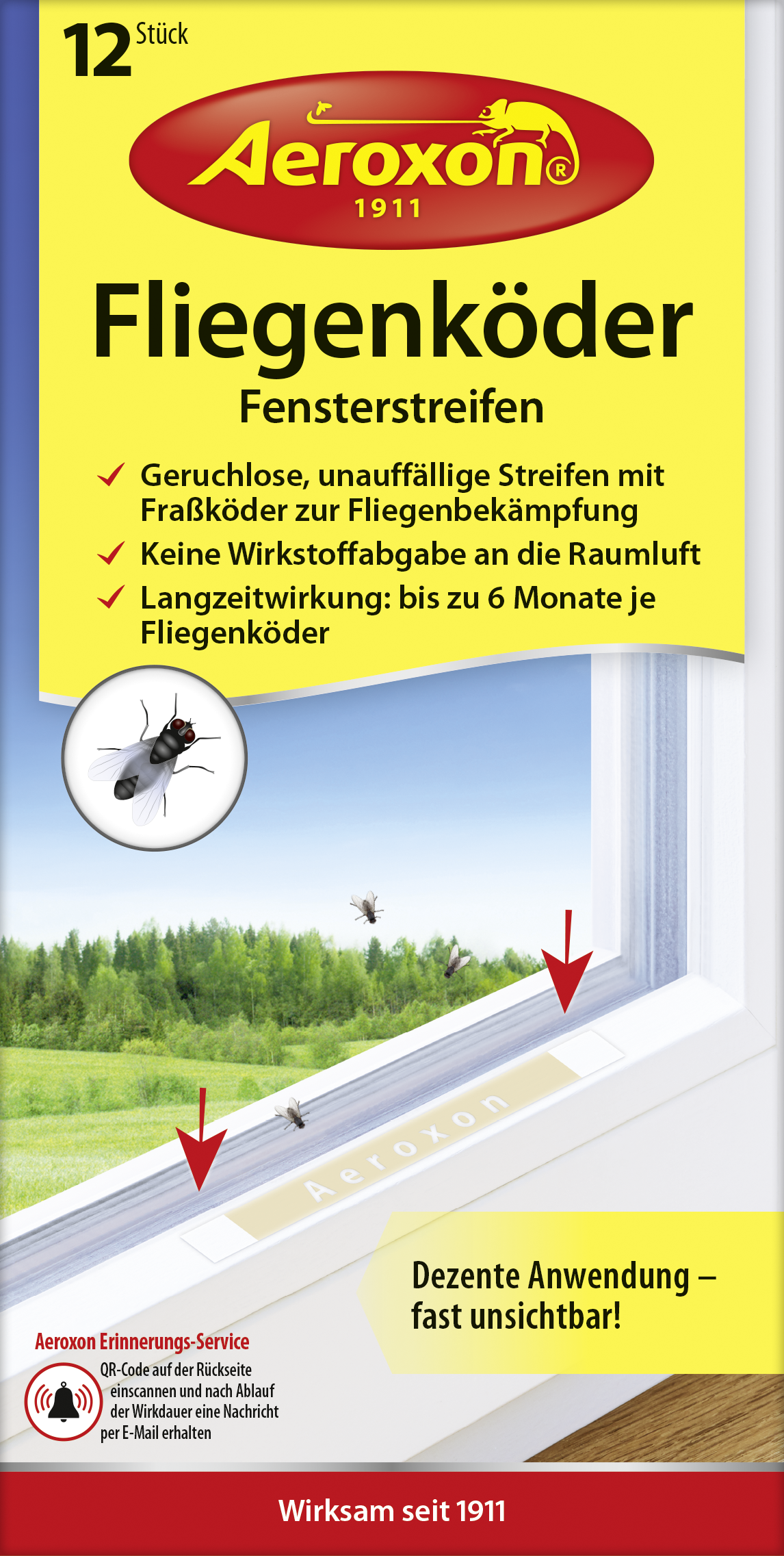 FLIEGENKÖDER FENSTERSTREIFEN 12ST. 