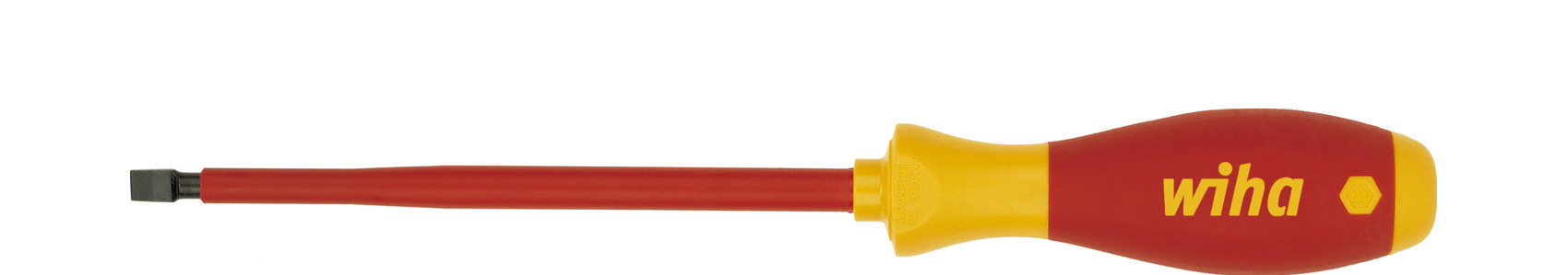 Wiha Schraubendreher SoftFinish® electric Schlitz, 2,5 x 75 mm