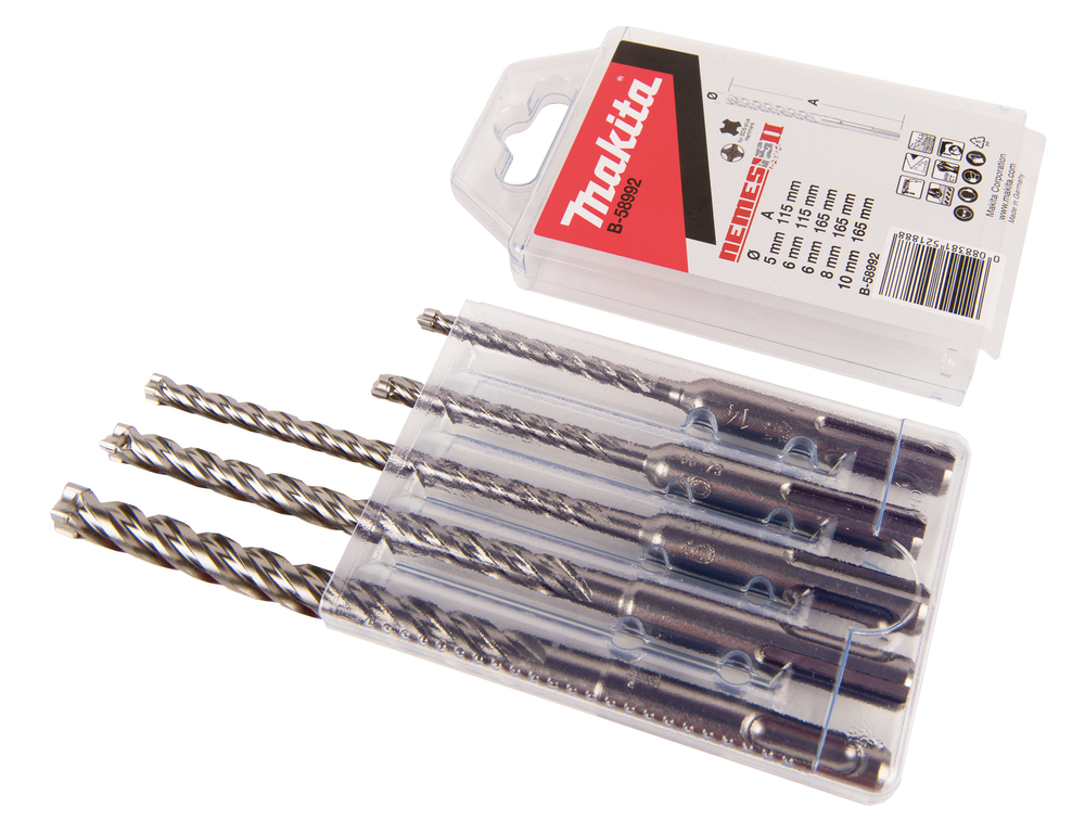 Makita SDS-PLUS Bohrer-Set NEMESIS II, 5-tlg. Makita SDS-PLUS Bohrer-Set NEMESIS II, 5-tlg.