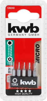 128240-300 Kwb Micro Schraubendreherbit-Set, 28 mm