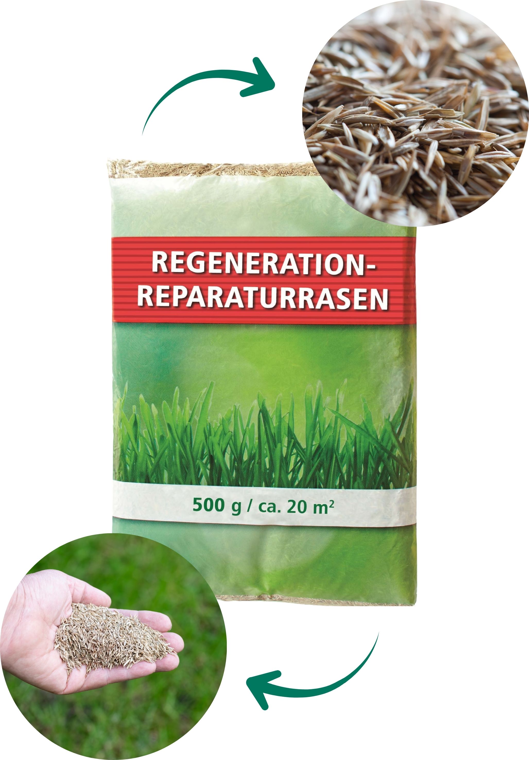 Aktionsrasen Reparaturrasen, 0,5 kg Aktionsrasen Reparaturrasen, 0,5 kg