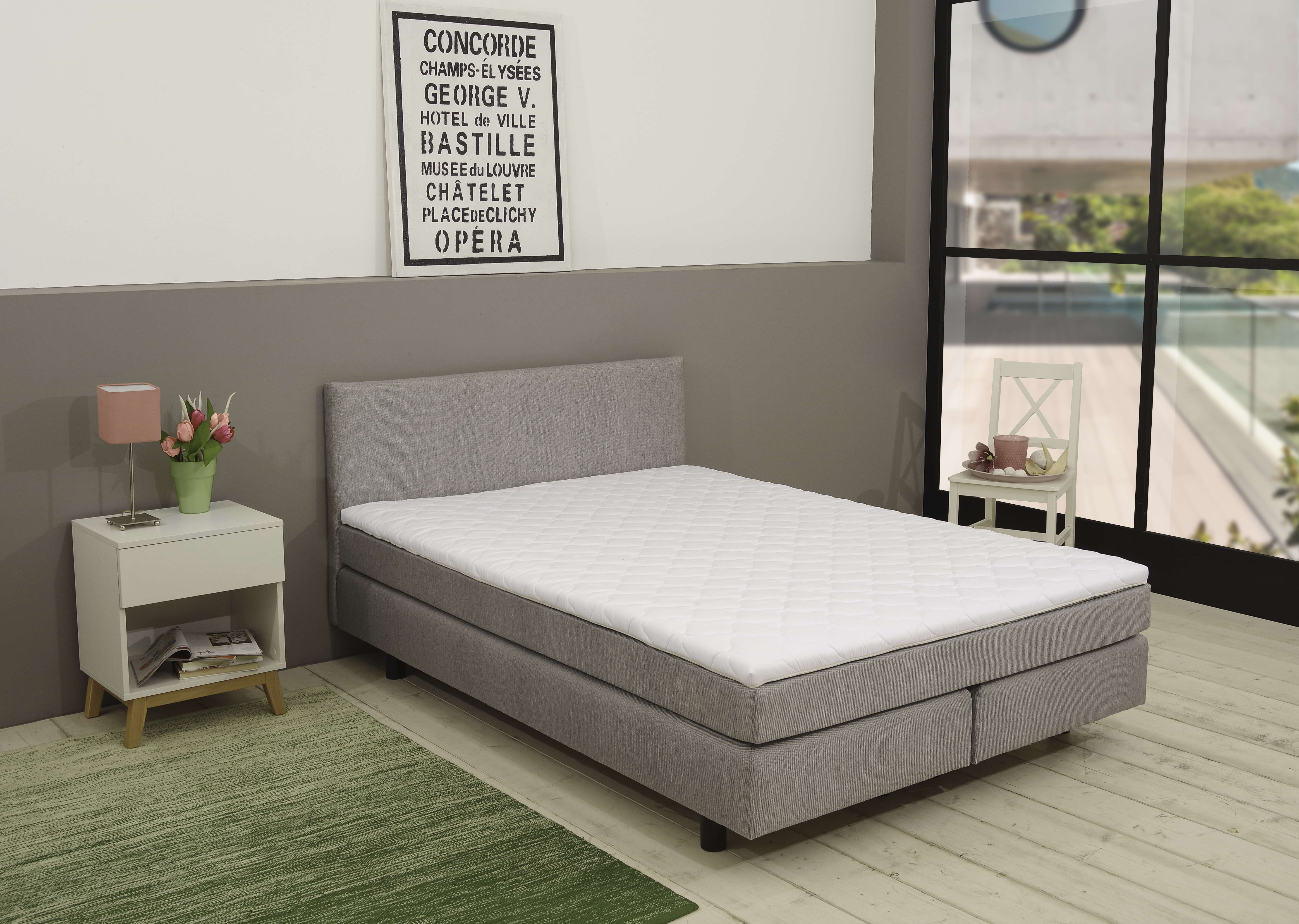 Sun Garden Boxspringbett-Set 1770 Brandon, 120 x 200 cm