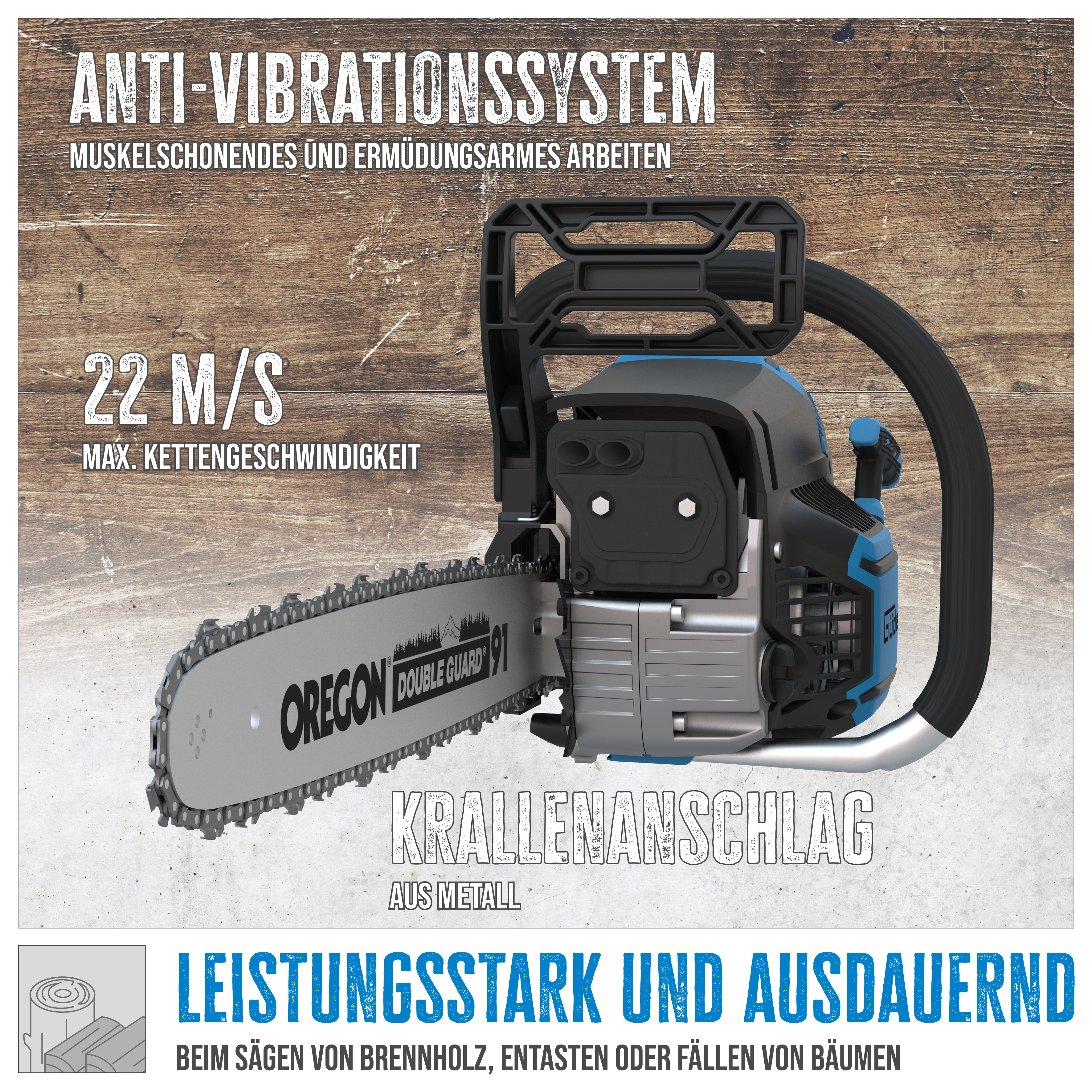 Güde Benzin-Kettensäge KS 450-55 