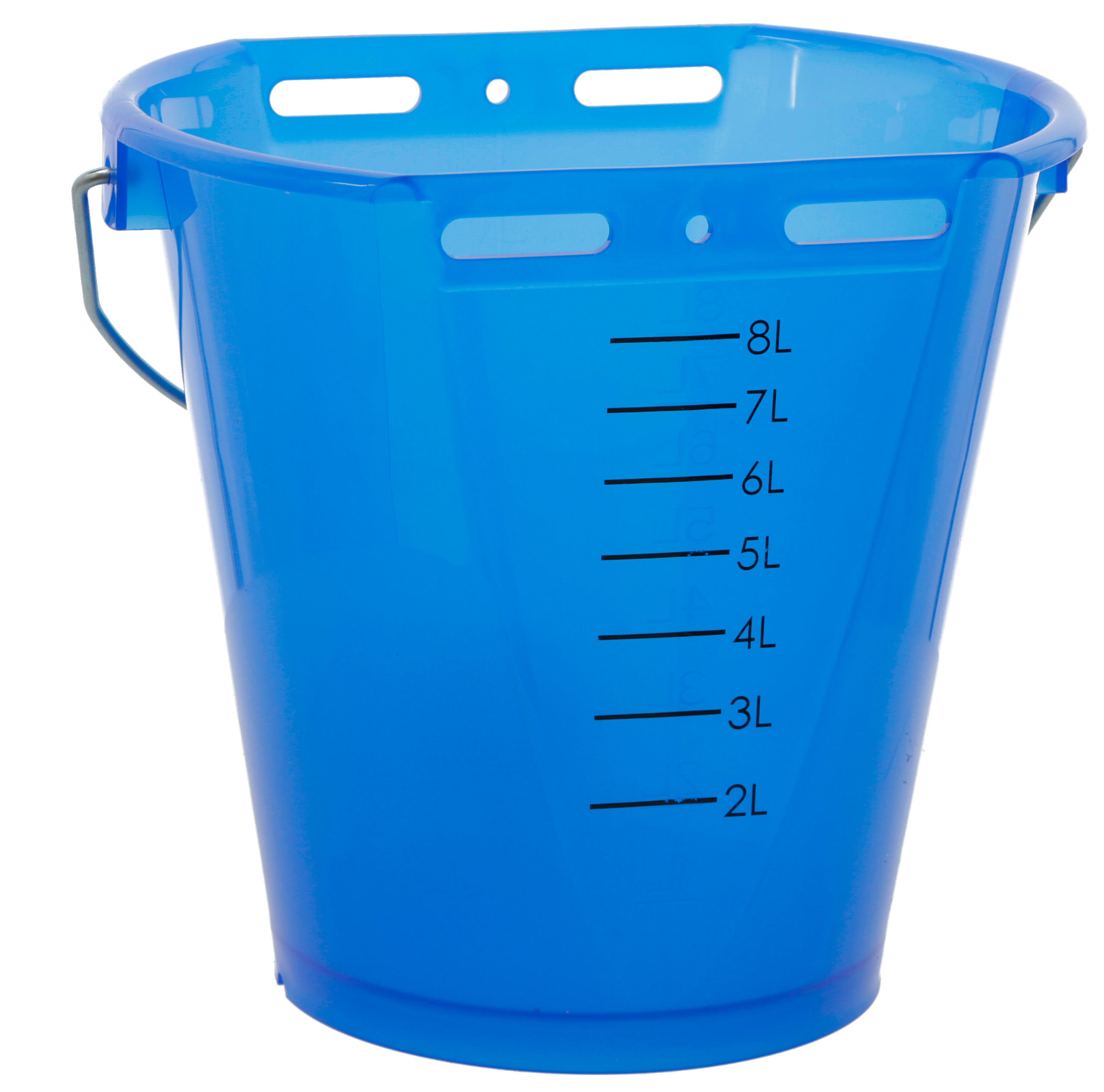 Kerbl Tränkeeimer blau transparent ohne Zubehör, mit Skala