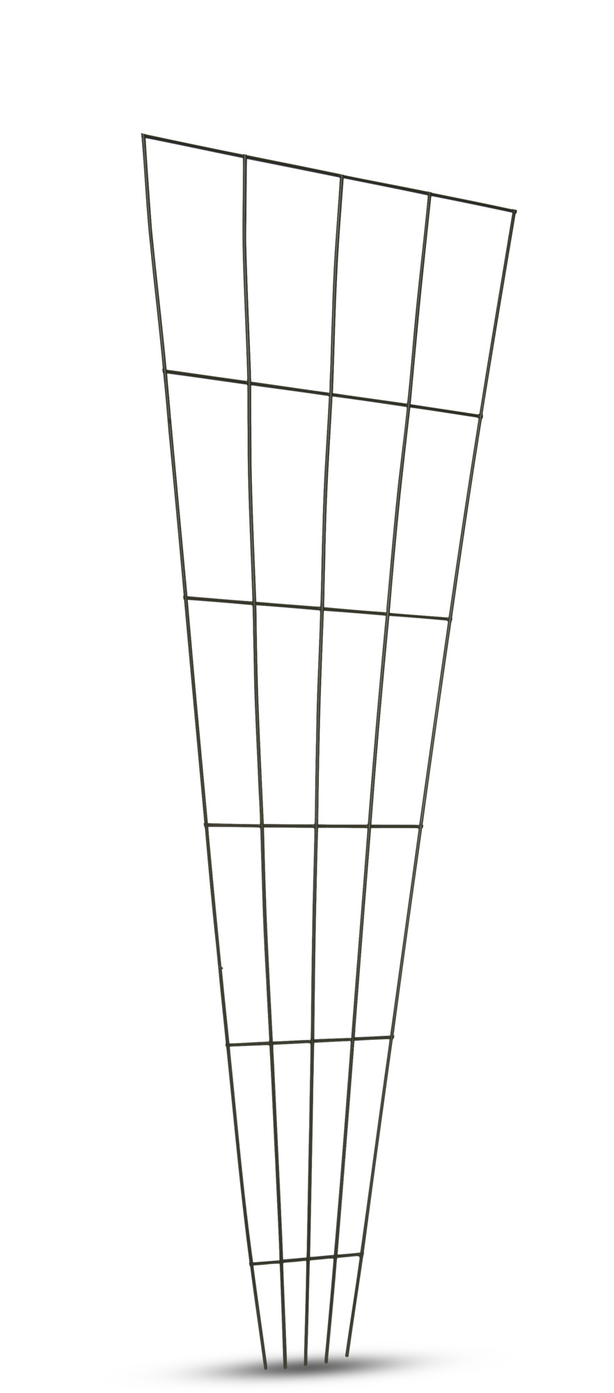 Metall-Gitterspalier 150cm grün v-förmig