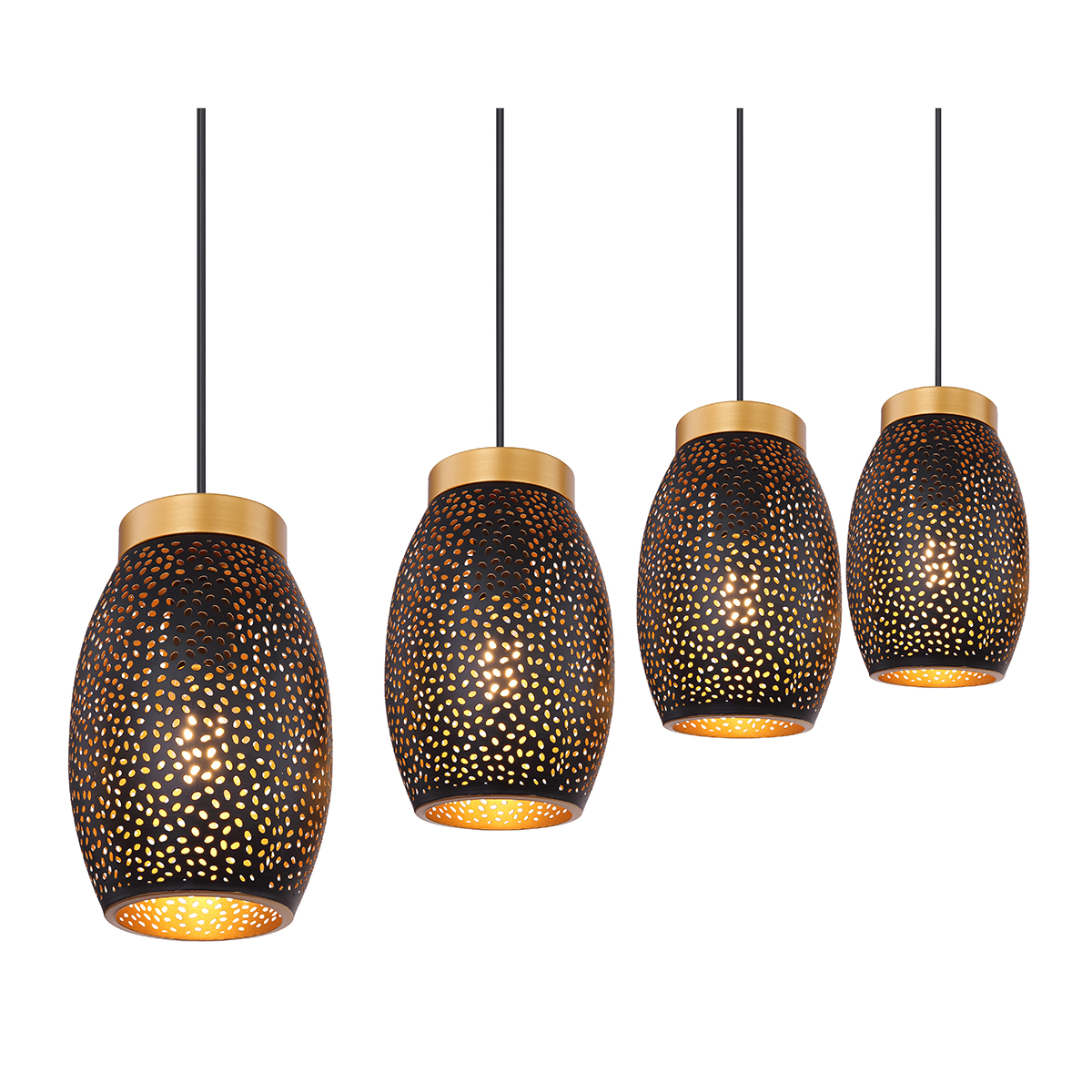 24002-4H_e_1200x1200 Globo Hängeleuchte, 4XE27 Schwarz/Gold, H: 120CM