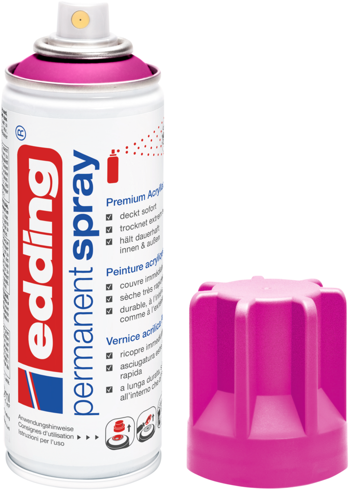 Edding 5200 Permanentspray Premium Acryllack telemagenta matt Edding 5200 Permanentspray Premium Acryllack telemagenta matt
