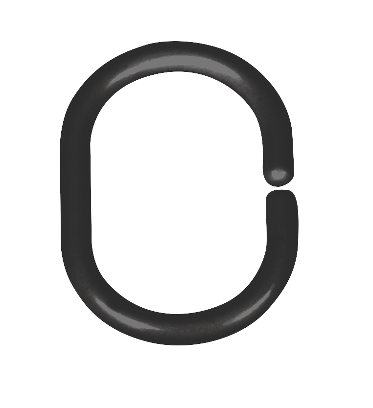 Schöner Wohnen Duschvorhangringe klein, schwarz Schöner Wohnen Duschvorhangringe klein, schwarz