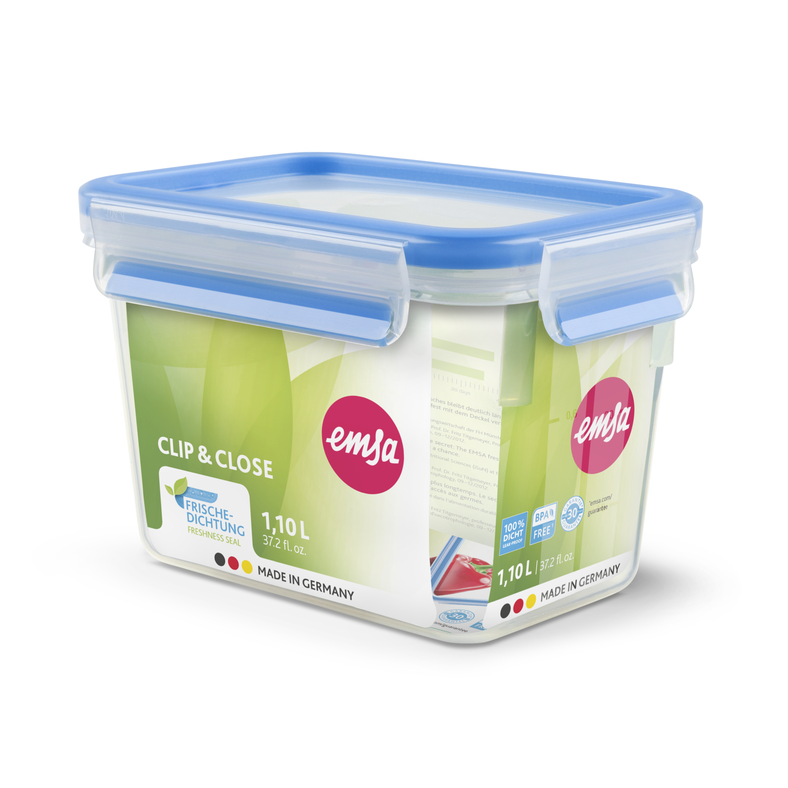 EMSA Clip & Close Frischhaltedose 1,1 L, rechteckig EMSA Clip & Close Frischhaltedose 1,1 L, rechteckig