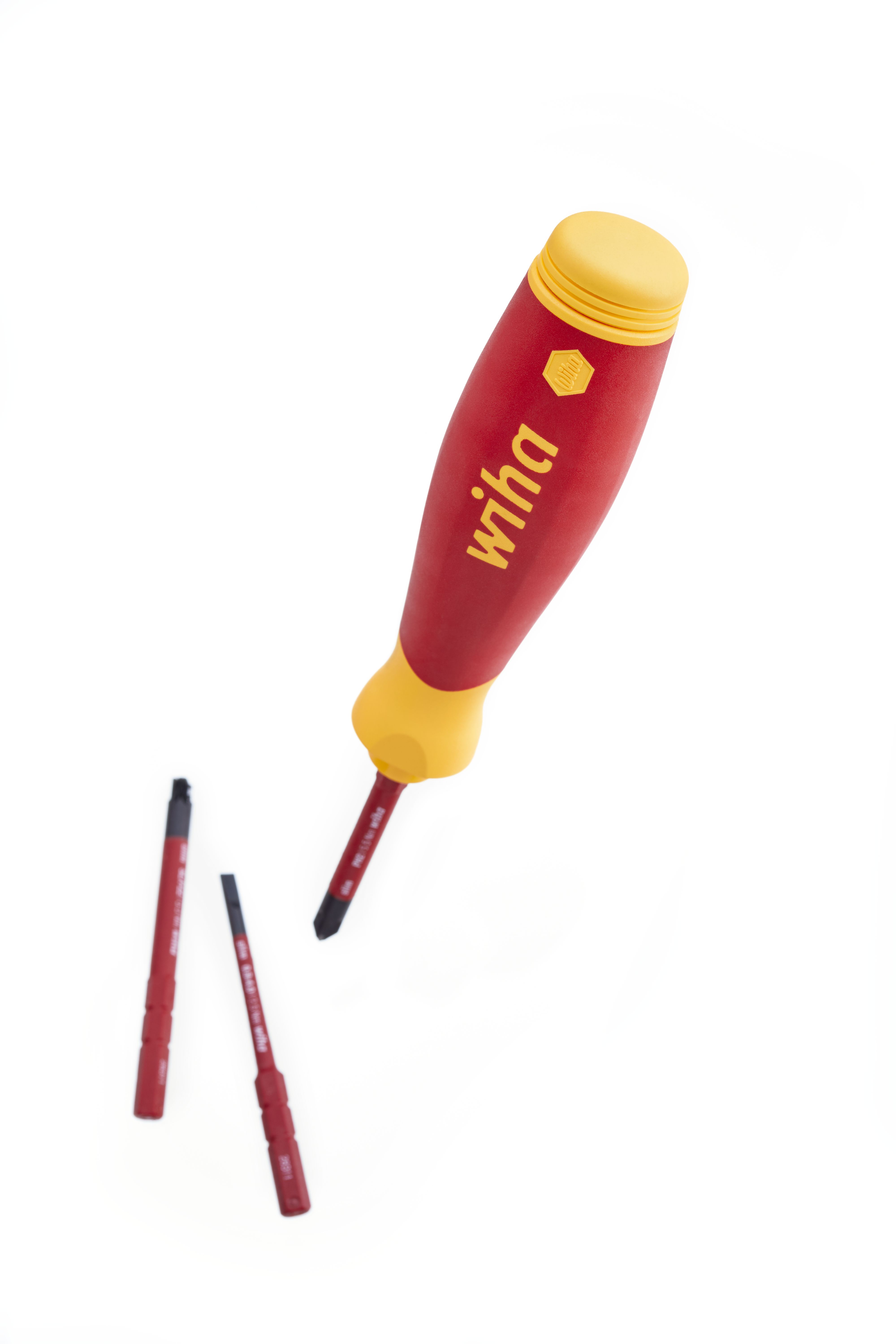 Wiha Schraubendreher mit Bitmagazin PocketMax® electric gemischt mit 4 slimBits