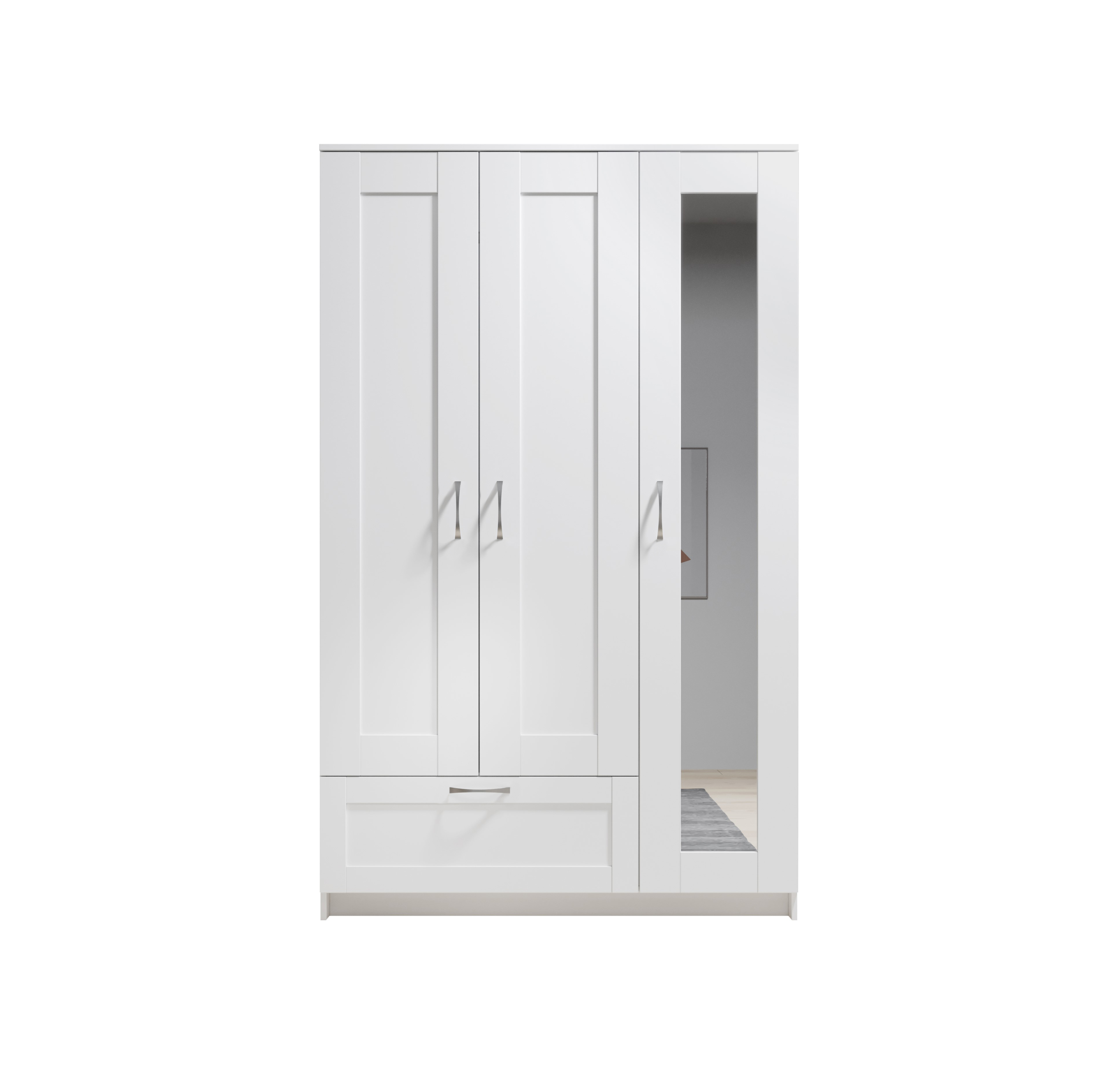 Pol-Power Kleiderschrank Lepini, weiß Pol-Power Kleiderschrank Lepini, weiß