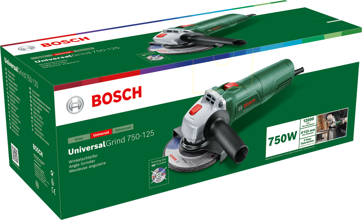 Bosch Winkelschleifer UniversalGrind 750-125 Bosch Winkelschleifer UniversalGrind 750-125