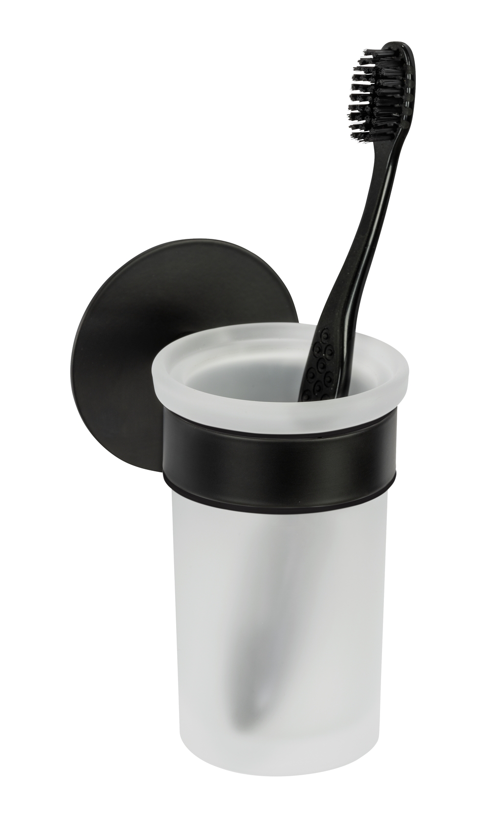 Schöner Wohnen Zahnputzbecherhalter Uno Meleto, schwarz Schöner Wohnen Zahnputzbecherhalter Uno Meleto, schwarz