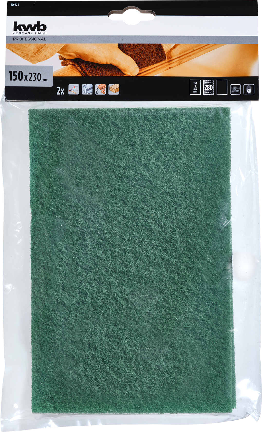 Kwb Schleifvlies, 150 x 230 mm, K280 Kwb Schleifvlies, 150 x 230 mm, K280