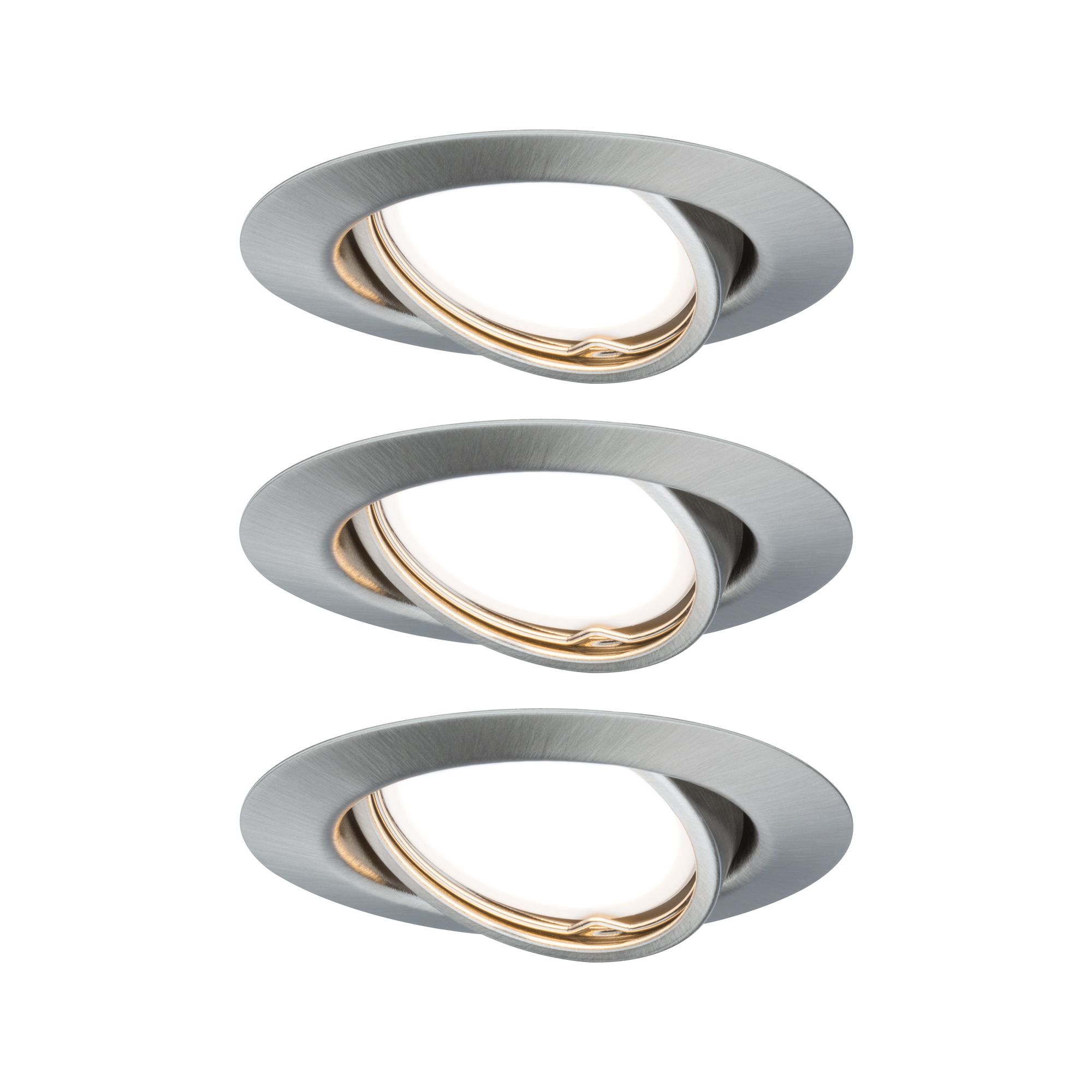 132870_93420fr01 PAULMANN EINBAULEUCHTE 3X5W GU10 SCHWENKBAR RUND EISEN/METALL
