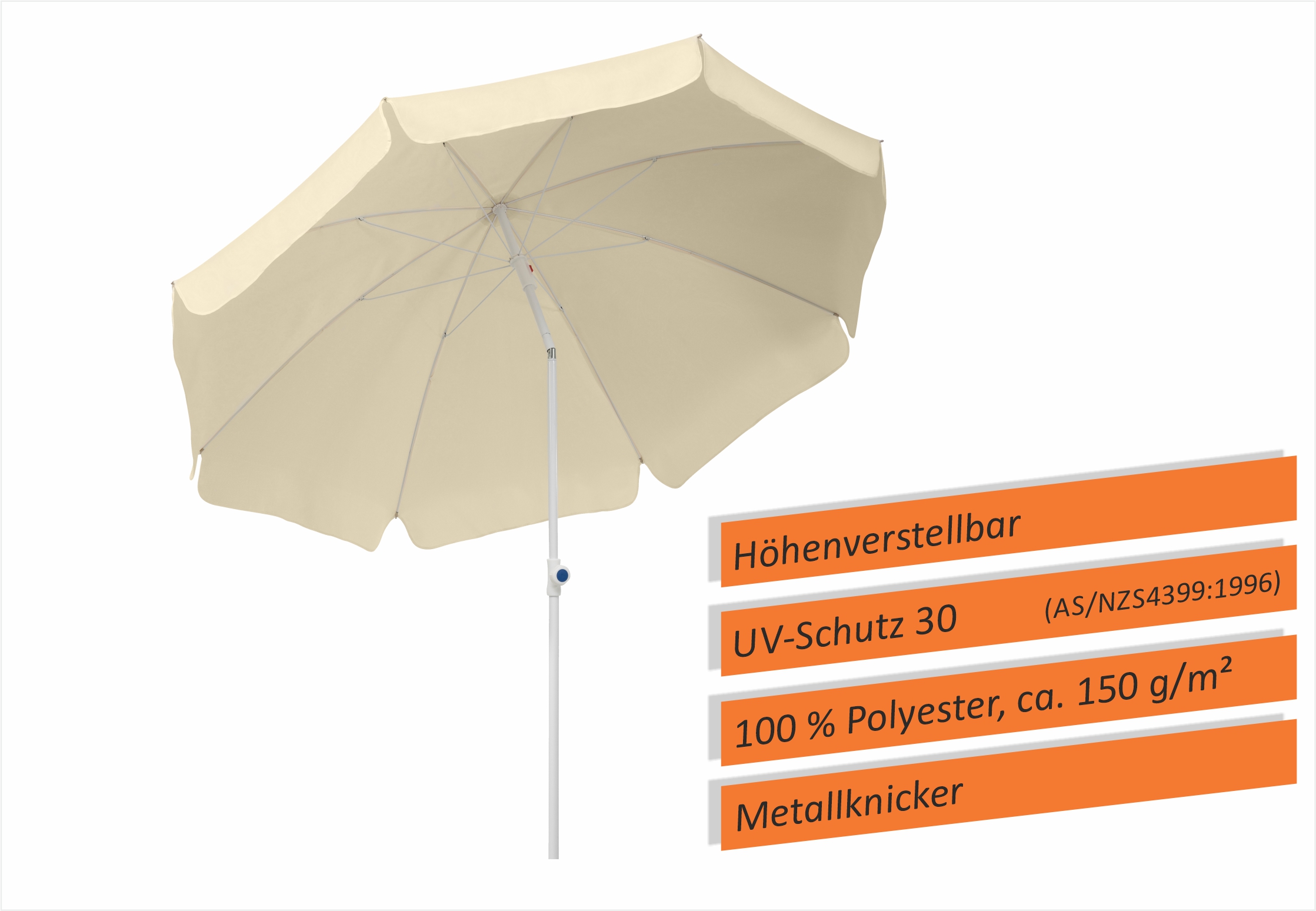 509778_2 Schneider Schirm Ibiza 200/8 Natur