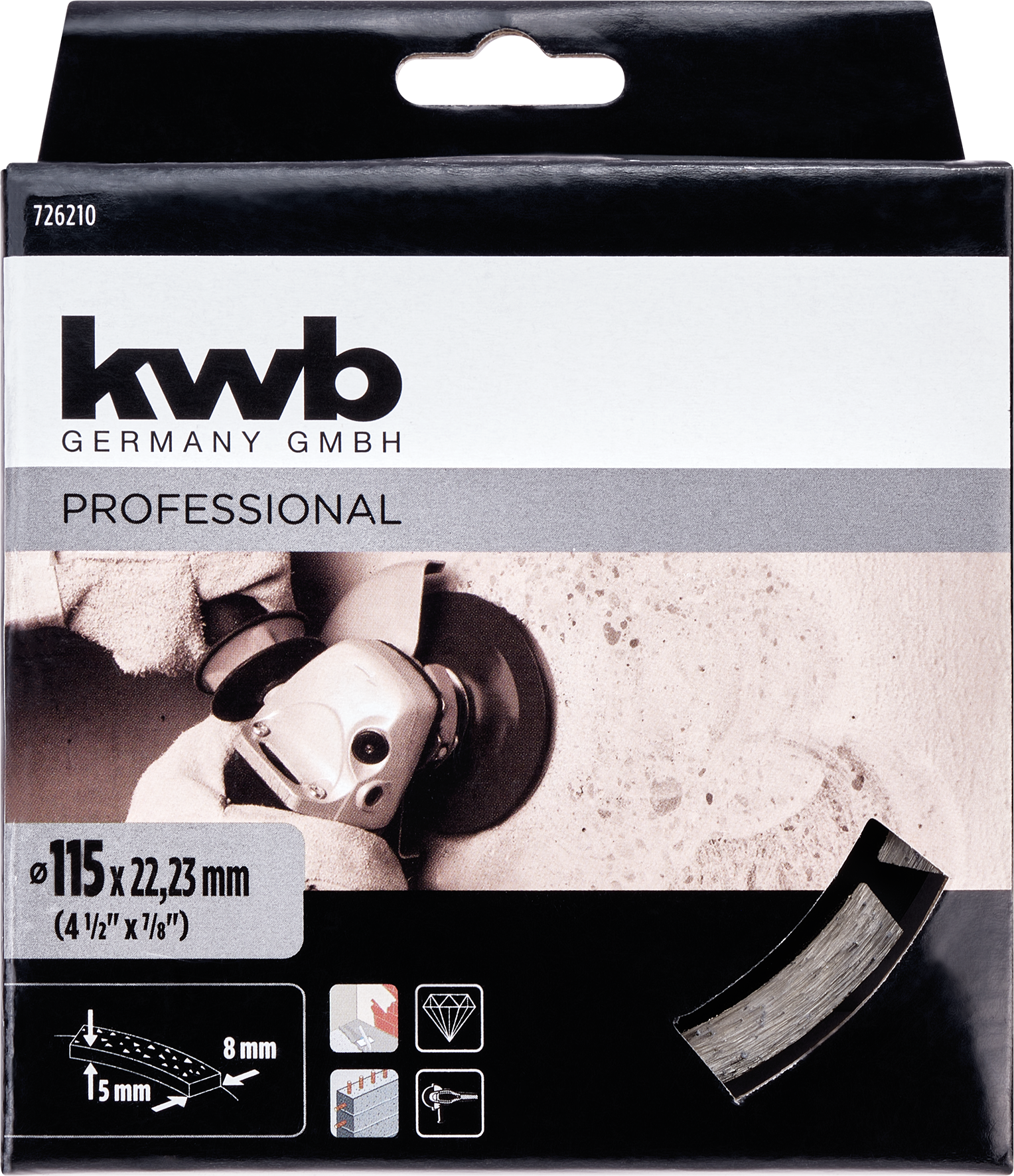 Kwb Diamant 2-reihiger Schleifteller, 115 mm Kwb Diamant 2-reihiger Schleifteller, 115 mm
