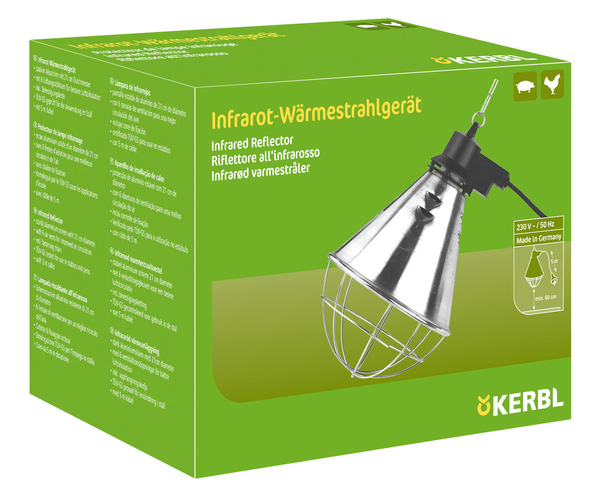 Kerbl Torgriff verzinkt mit Litzclip BV 40 mm Niro