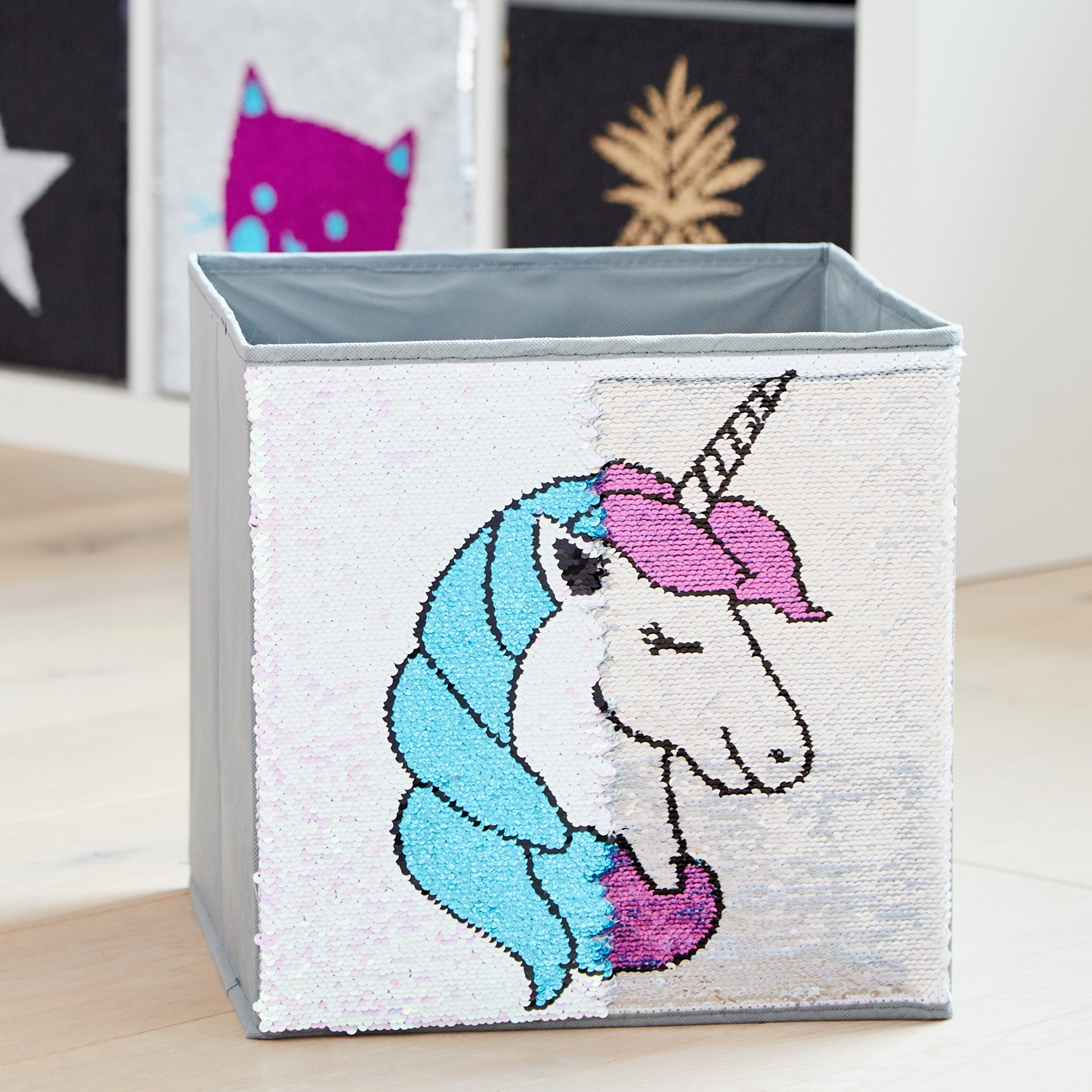 4260428676171-PT03 ZAUBERKISTE EINHORN 32X32X32 CM