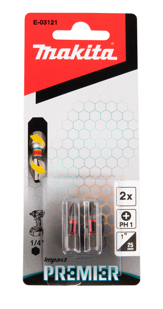 Makita Torsion Bit PH1 Impact Premier
