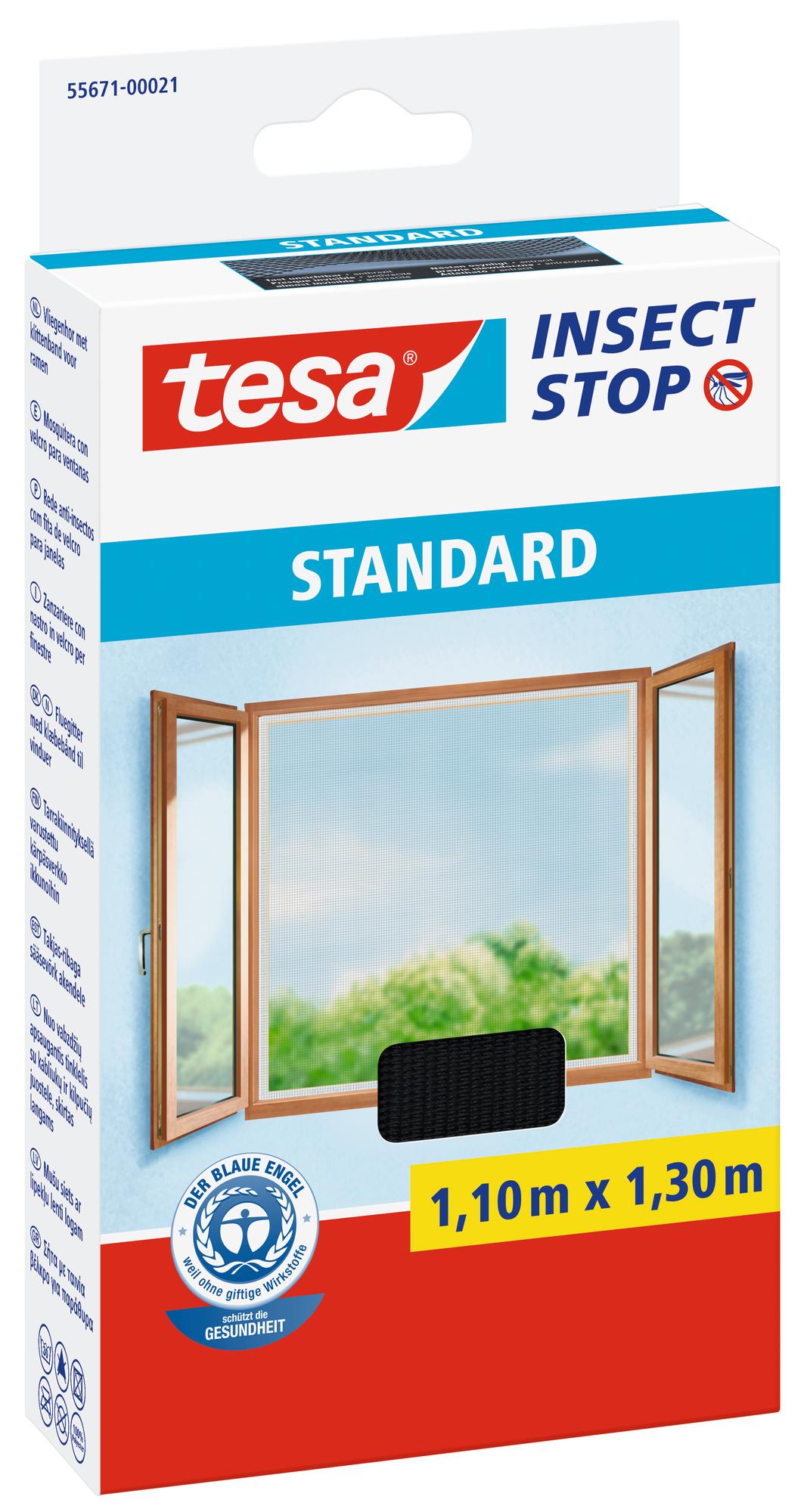 tesa_556710002103_LI400_left_pa tesa Fliegengitter Standard für Fenster, anthrazit