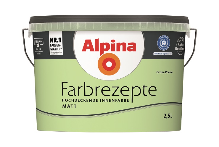 Alpina Farbrezepte Grüne Poesie, 2,5L