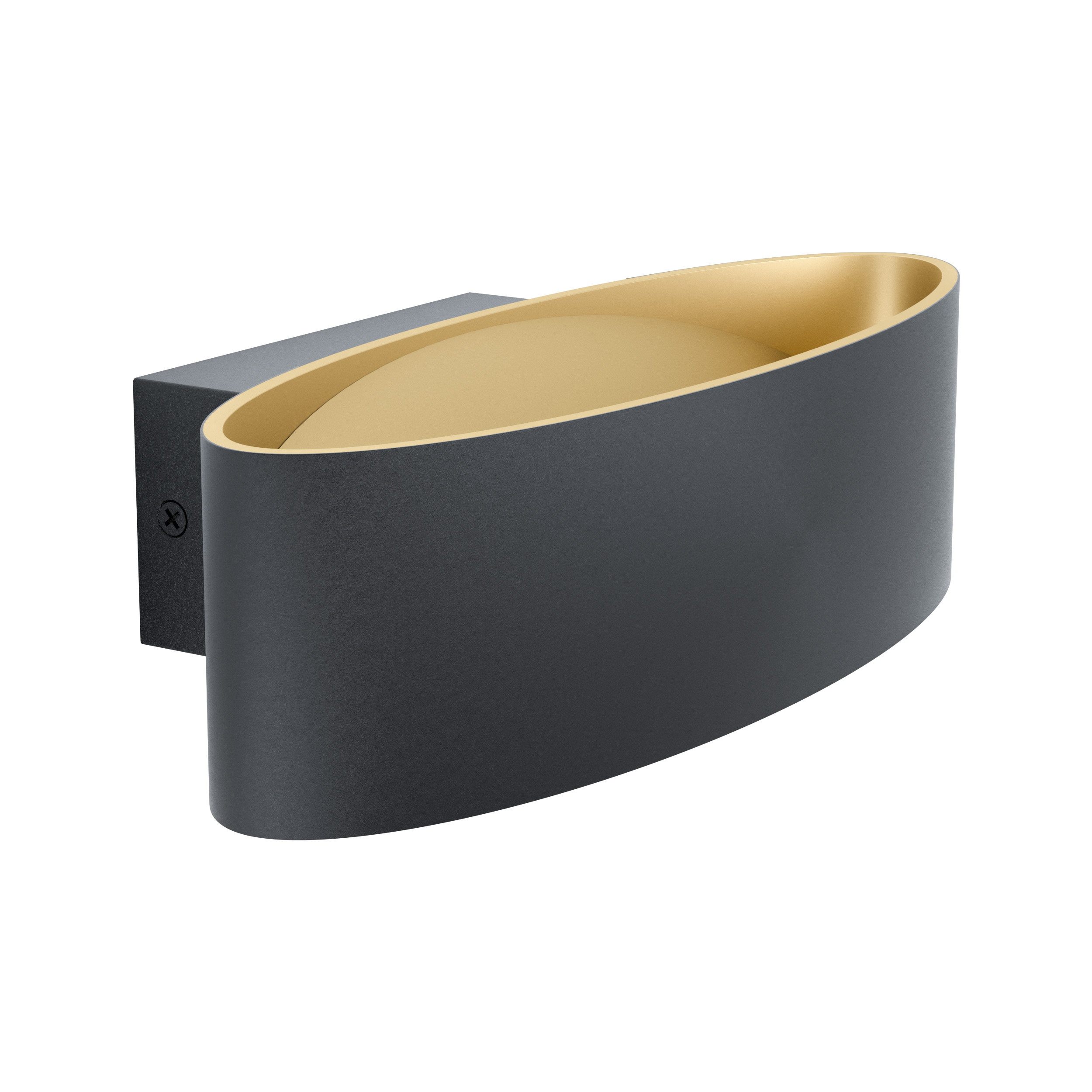 712224_98542_10 EGLO WANDLEUCHTE 10W MACCACARI SCHWARZ/GOLD