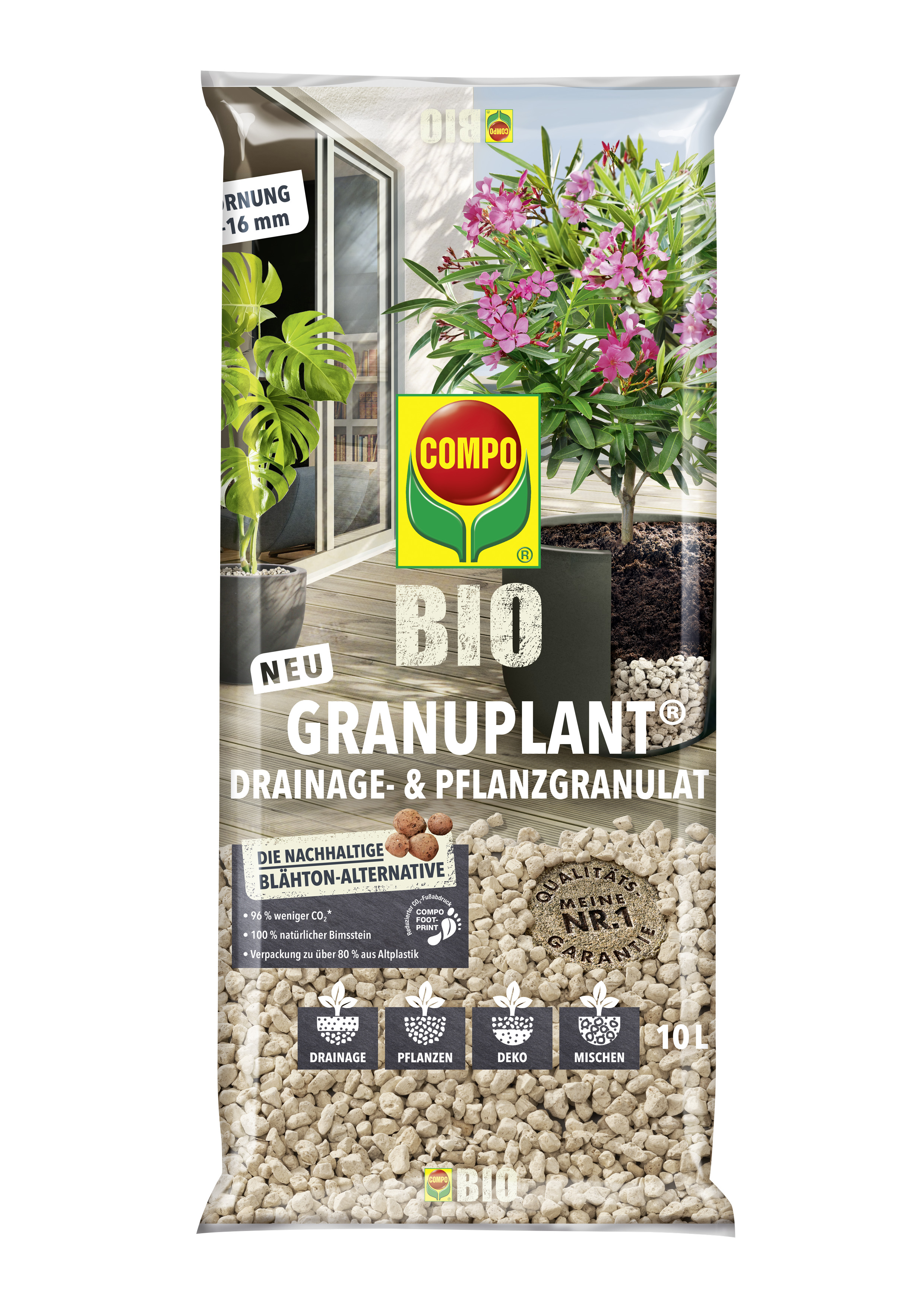 Compo BIO GRANUPLANT® Drainage- & Pflanzgranulat, 10 l Compo BIO GRANUPLANT® Drainage- & Pflanzgranulat, 10 l