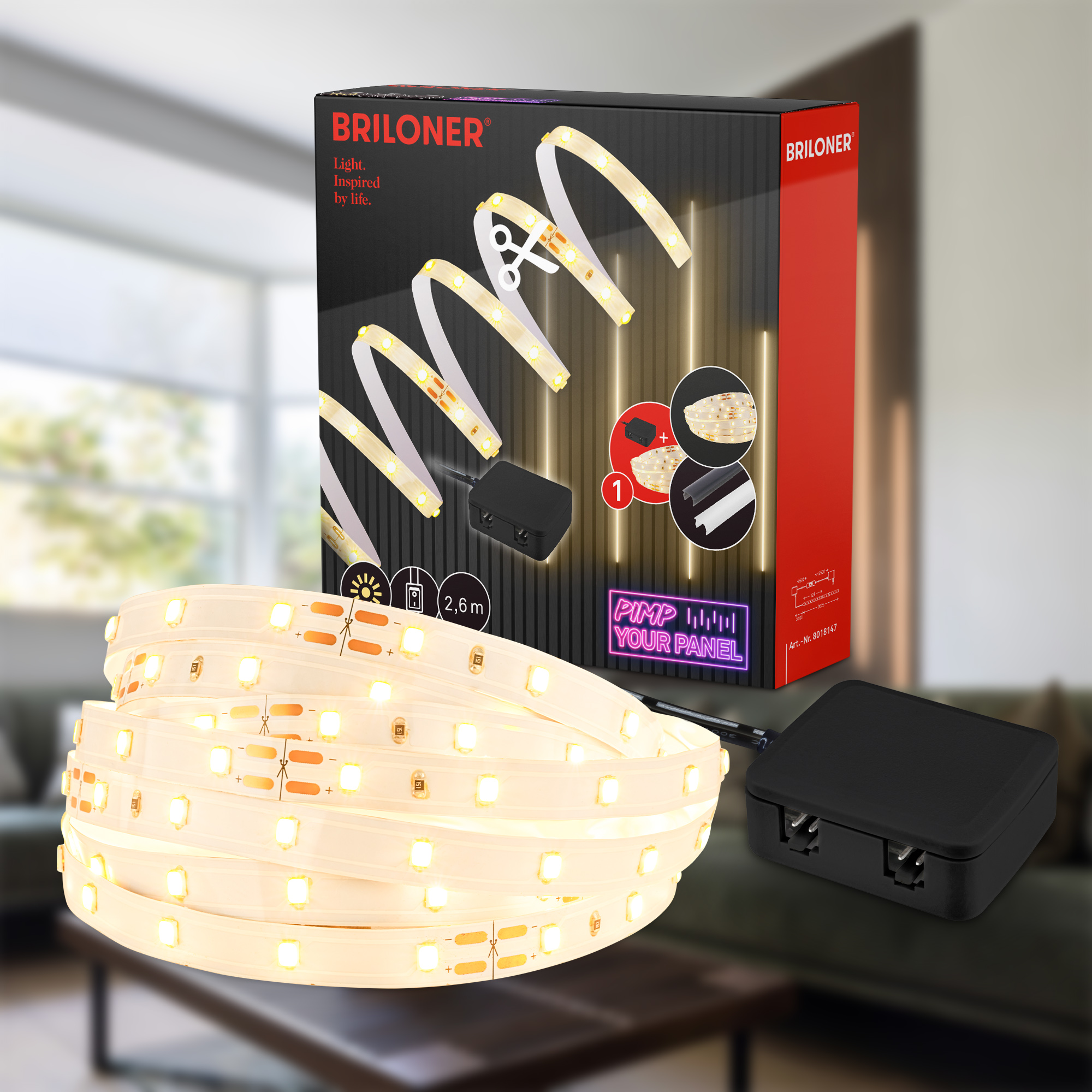 Briloner Pimp your Panel, LED Strip, 2,6 m Briloner Pimp your Panel, LED Strip, 2,6 m