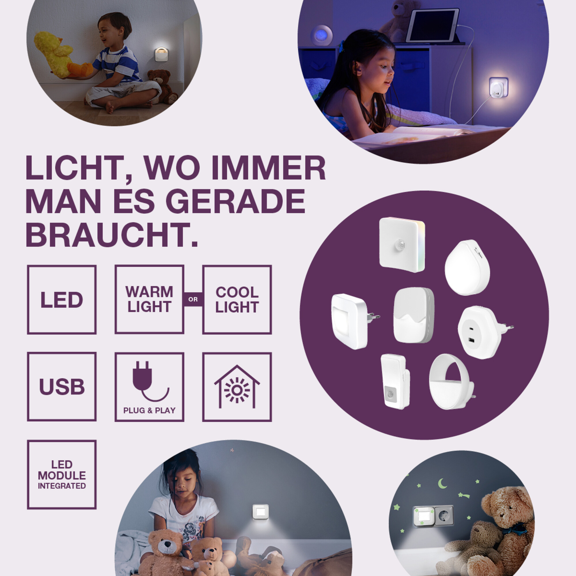 Osram Nachtlicht "Nightlux Torch", weiß
