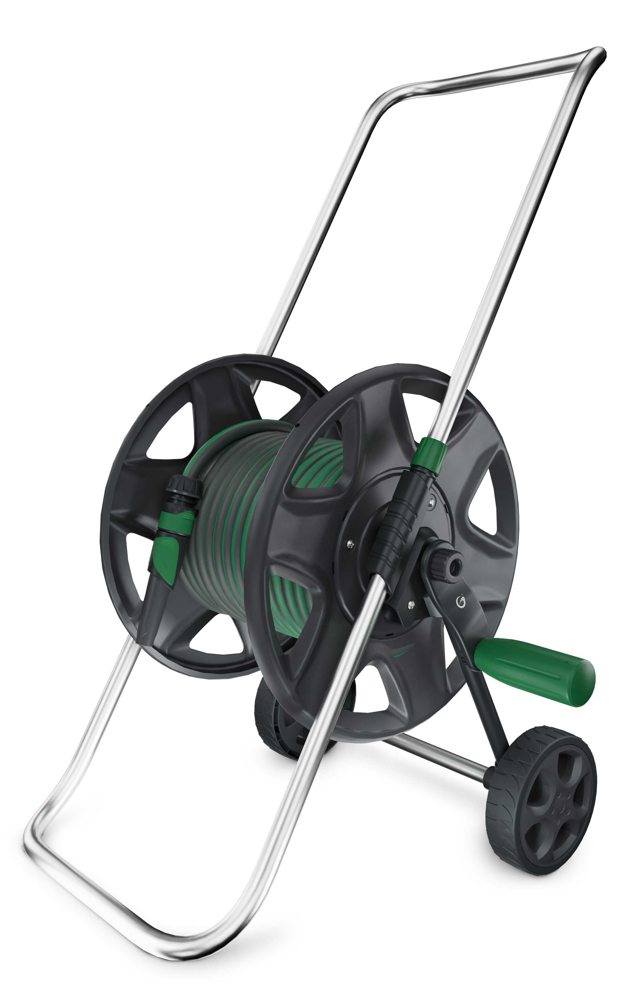 Grimsholm Schlauchwagen Premium-Set, (mit 30 m Premium-Schlauch + Kupplungen)