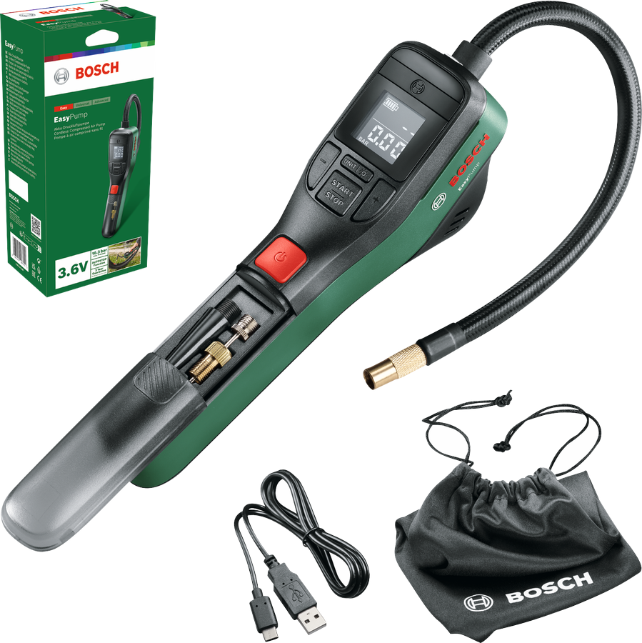 Bosch Akku-Druckluftpumpe Easypump 3,6V Bosch Akku-Druckluftpumpe Easypump 3,6V