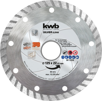 Kwb Diamanttrennscheiben-Set, 125 mm, 3-teilig